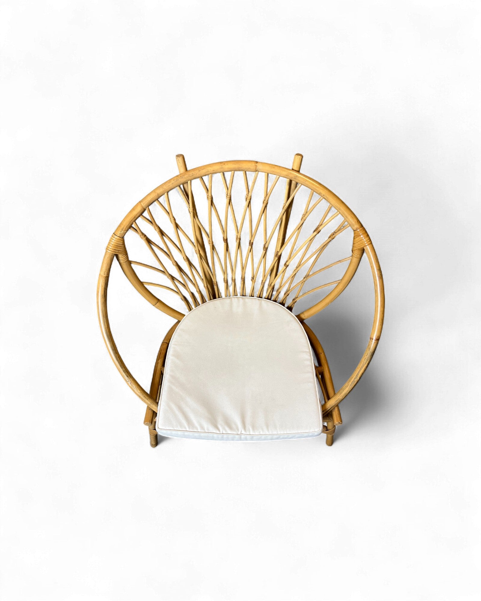 Round Rattan Lounge Chair Surround Living