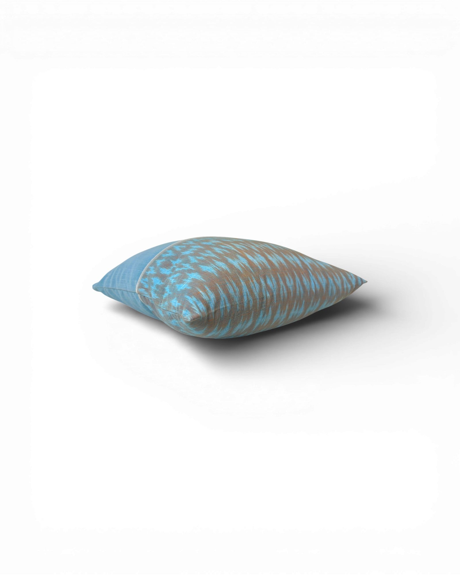 Ikat Panel Cushion - Light Blue