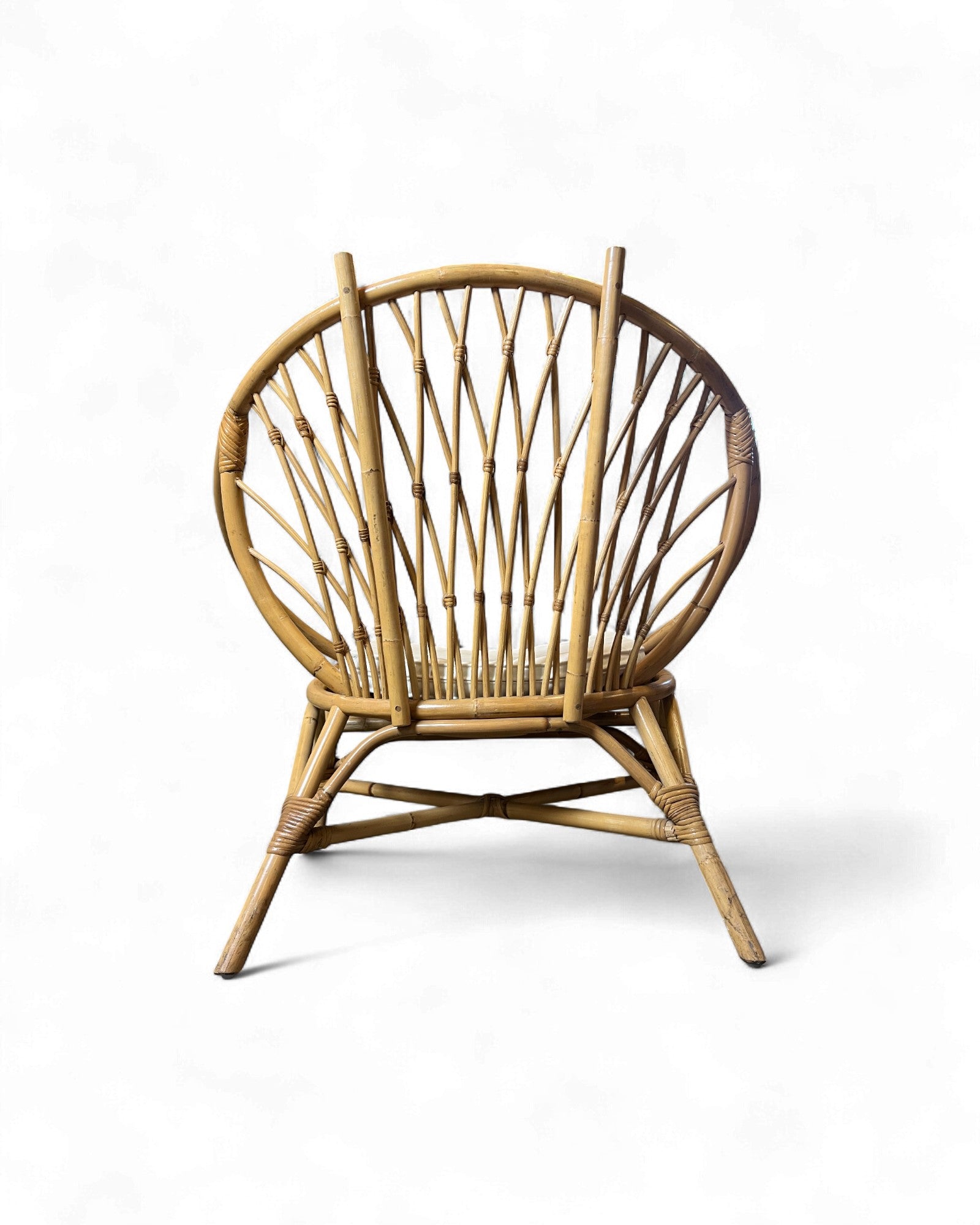 Round Rattan Lounge Chair Surround Living