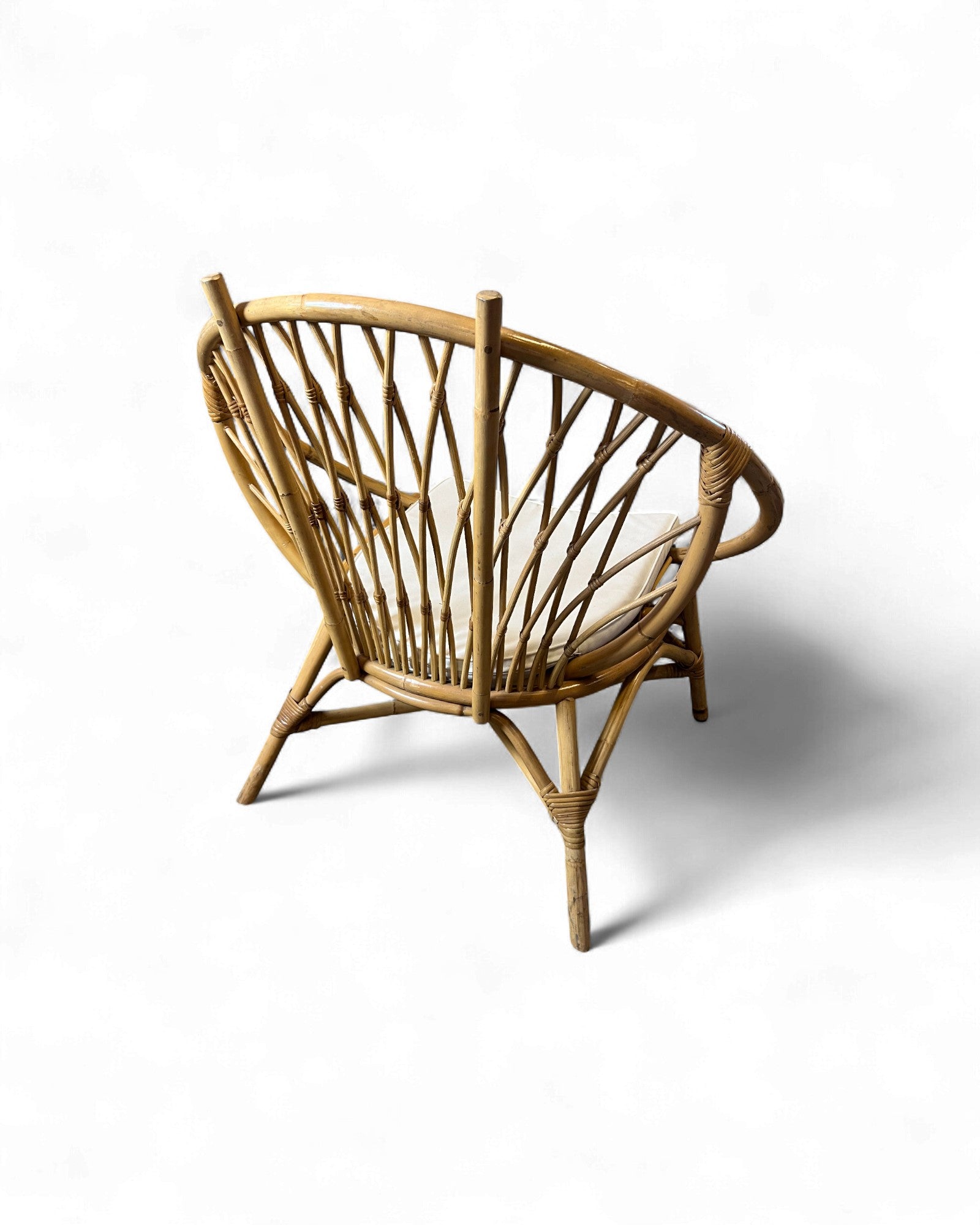 Round Rattan Lounge Chair Surround Living