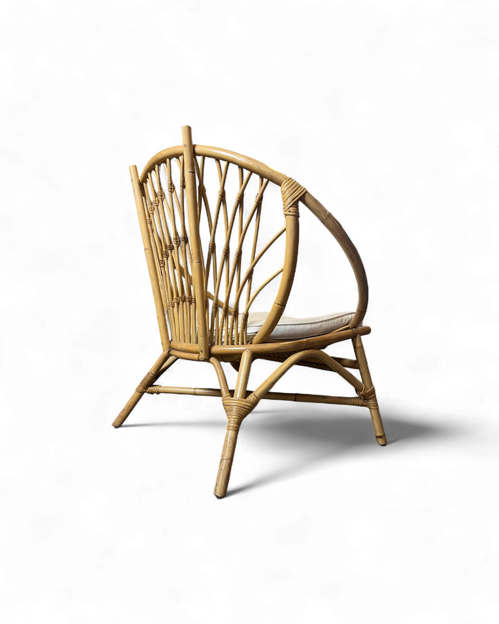 Round Rattan Lounge Chair Surround Living