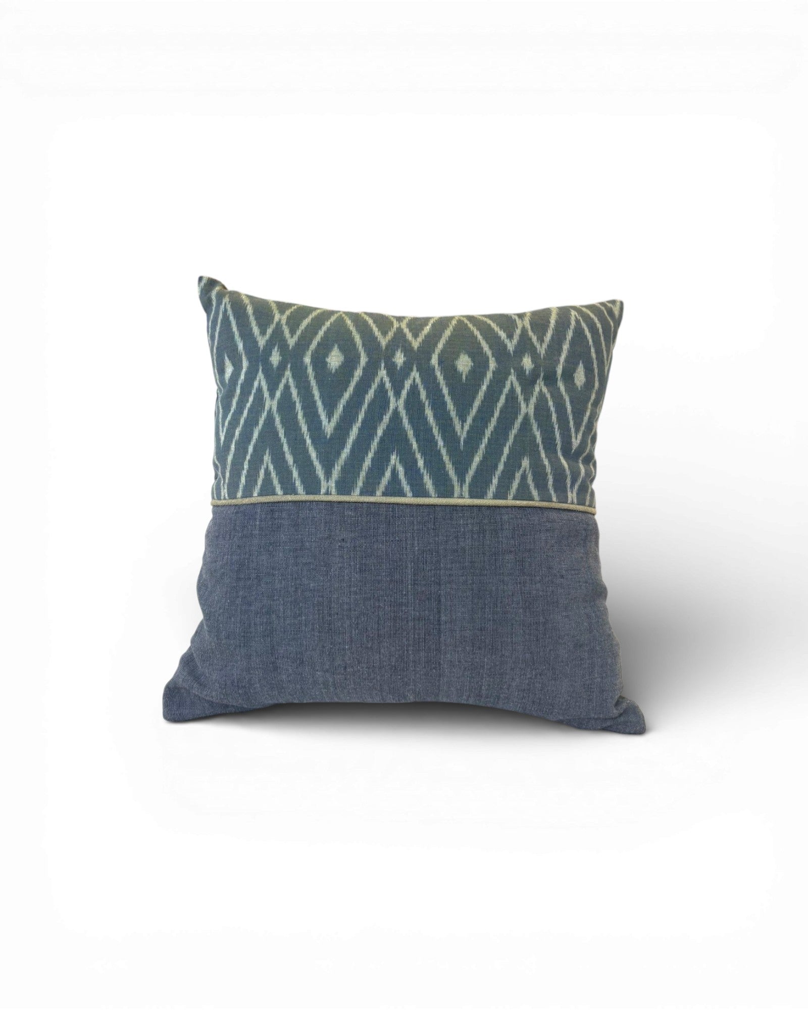 Ikat Panel Cushion - Blue