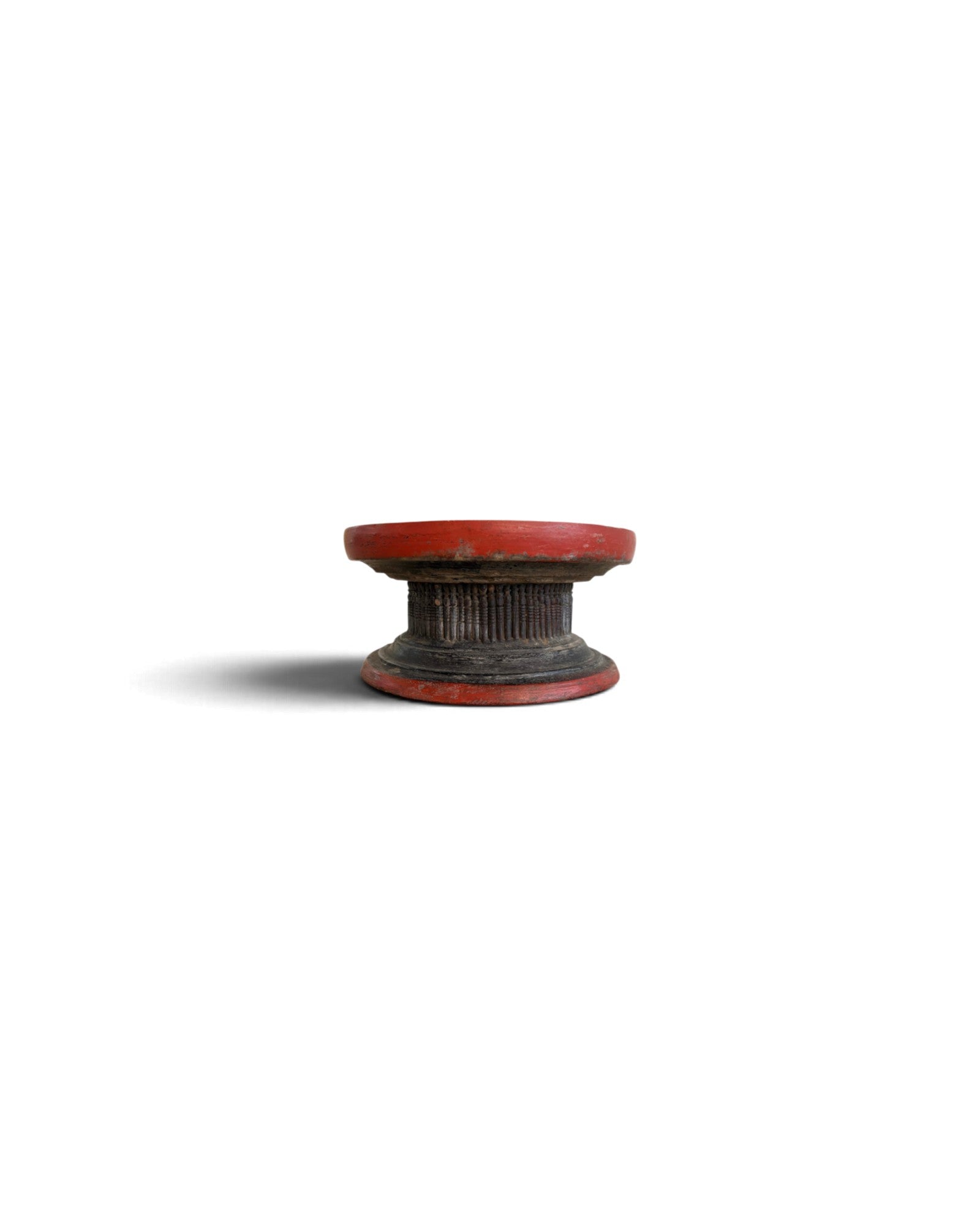 Burmese Low Wooden Pedestal Tray for Dining (ขันโตกพม่า)