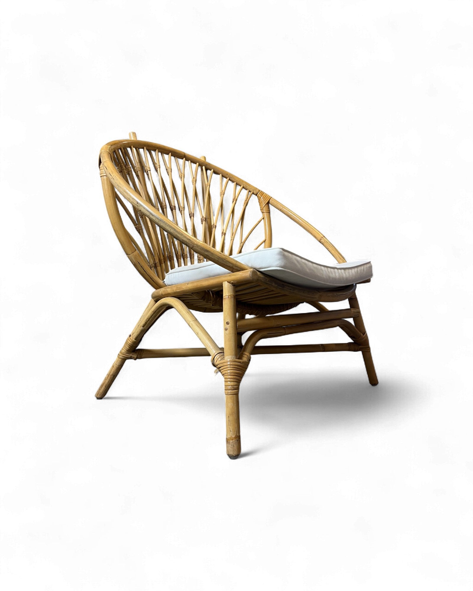 Round Rattan Lounge Chair Surround Living