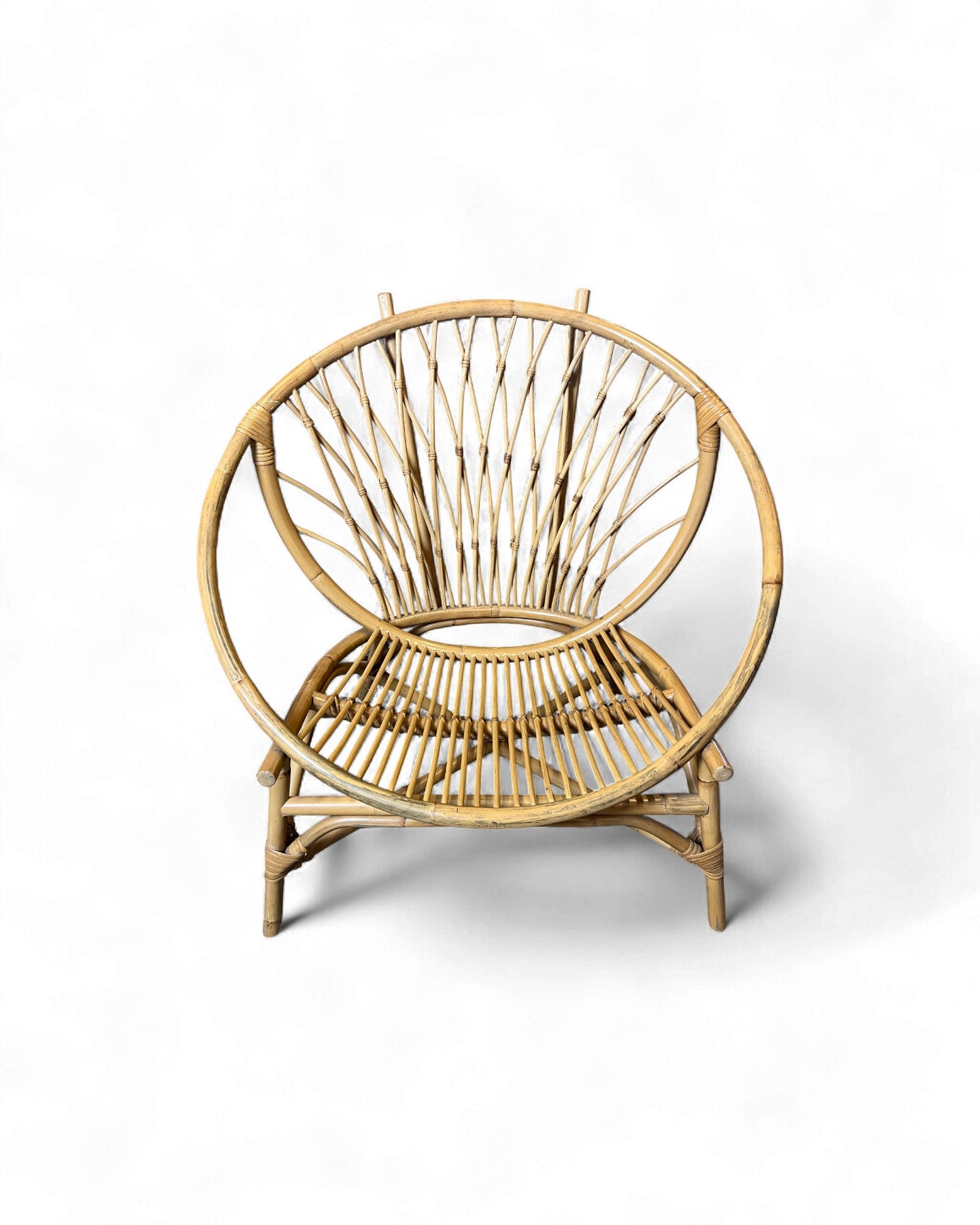 Round Rattan Lounge Chair Surround Living