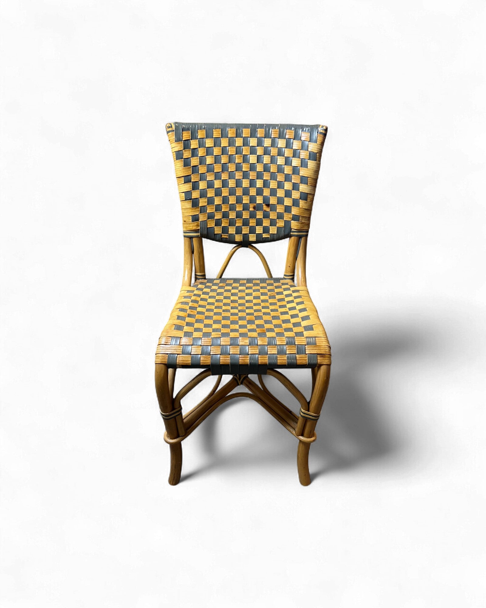 Cane & Leather Classic Bistro Weave Rattan Chair Surround Living