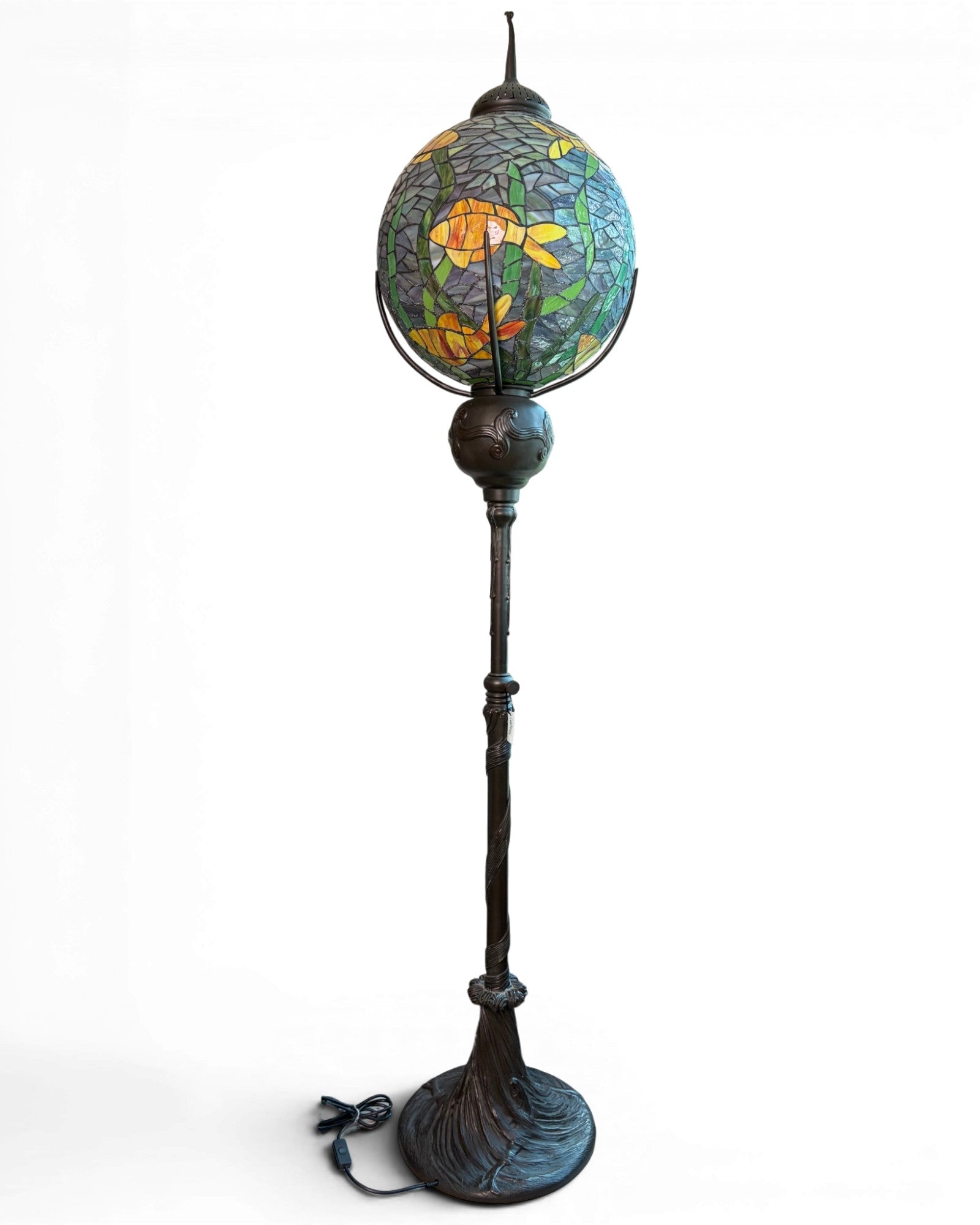 Spherical Stained Glass Floor Lamp - Surround Living - 2