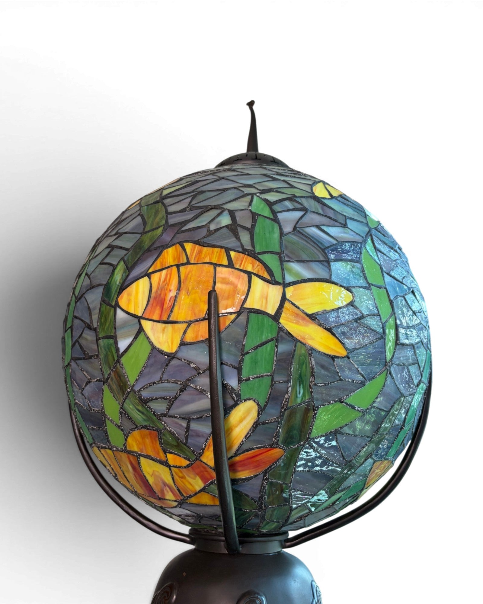 Spherical Stained Glass Floor Lamp - Surround Living - 10