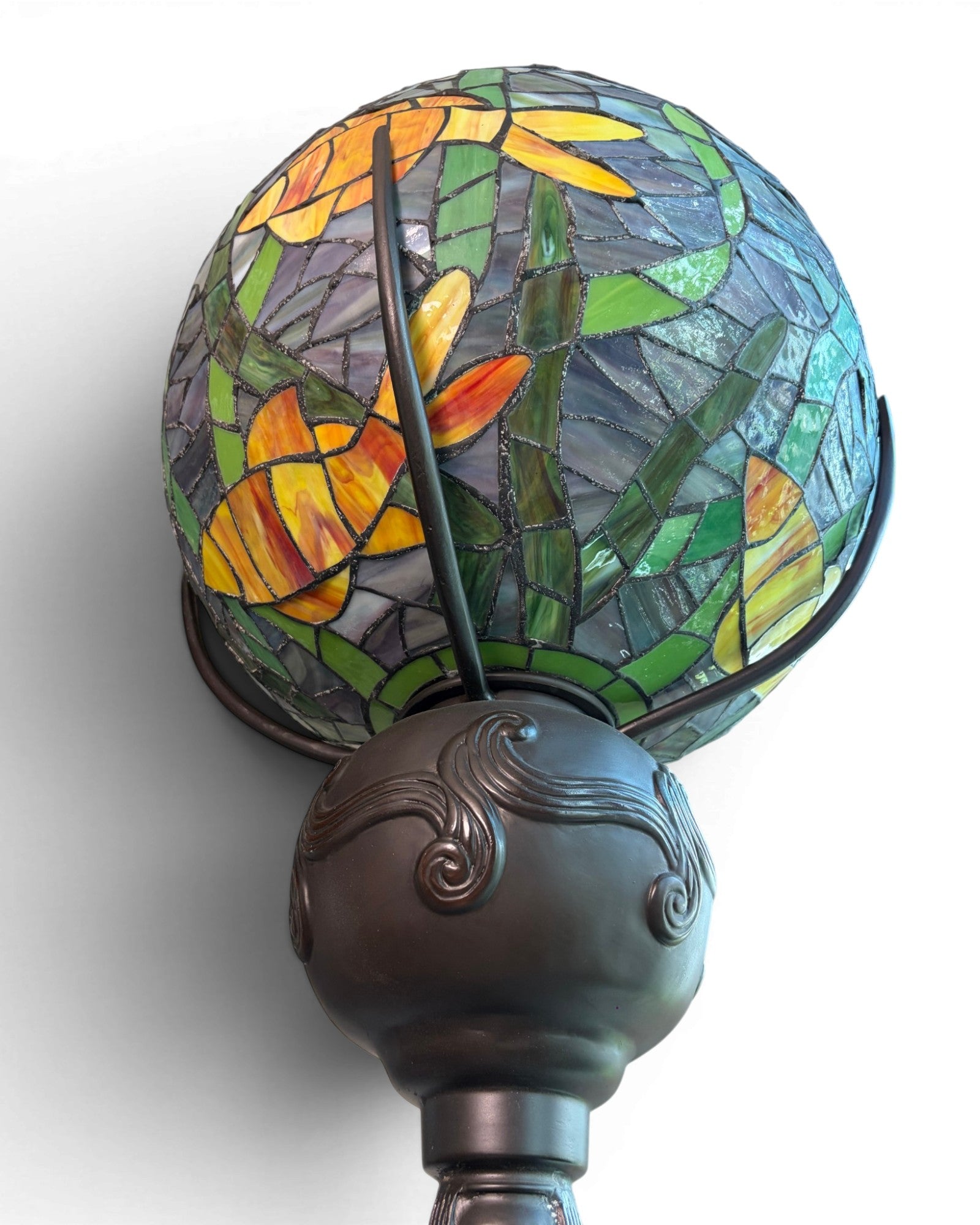 Spherical Stained Glass Floor Lamp - Surround Living - 13