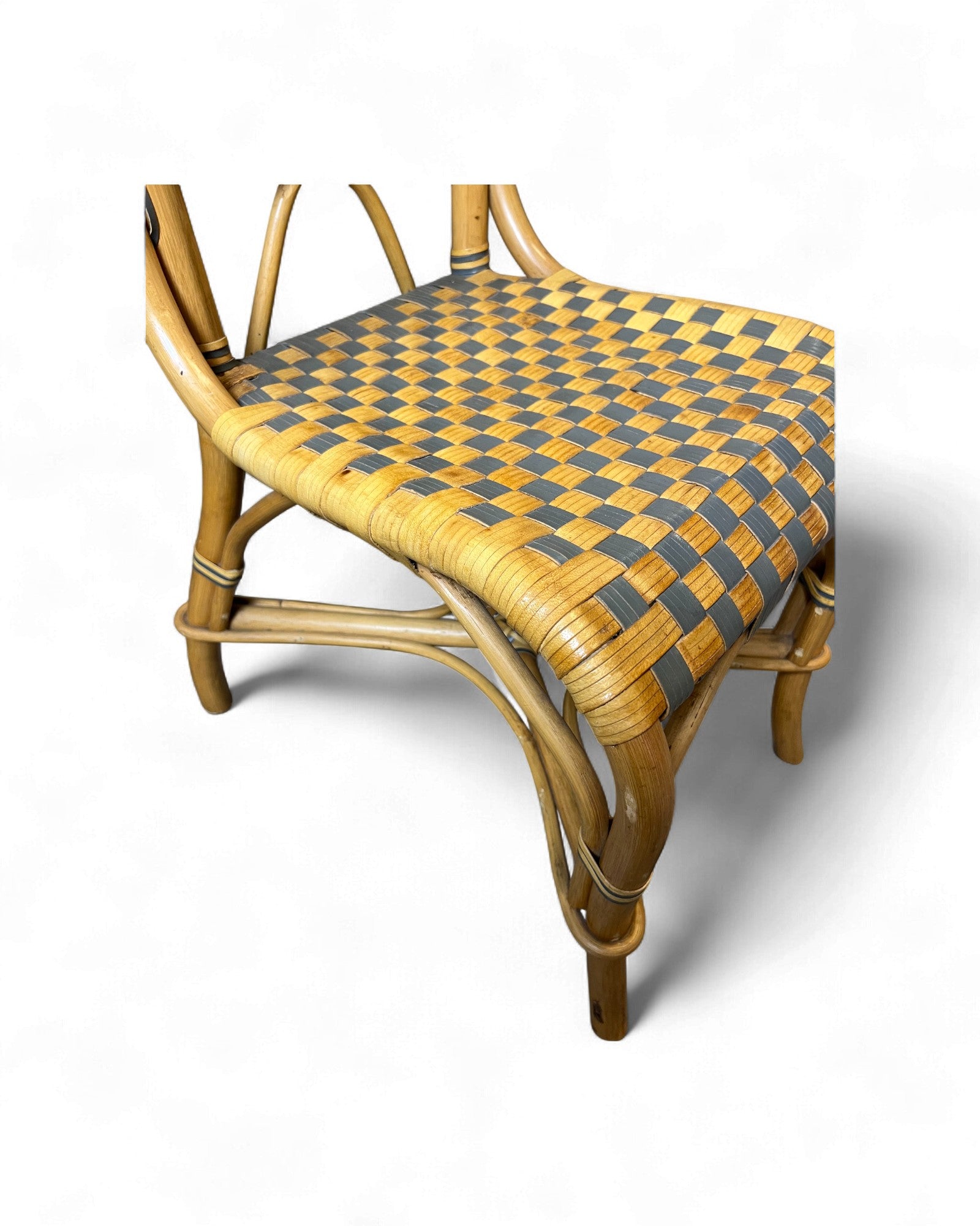 Cane & Leather Classic Bistro Weave Rattan Chair Surround Living