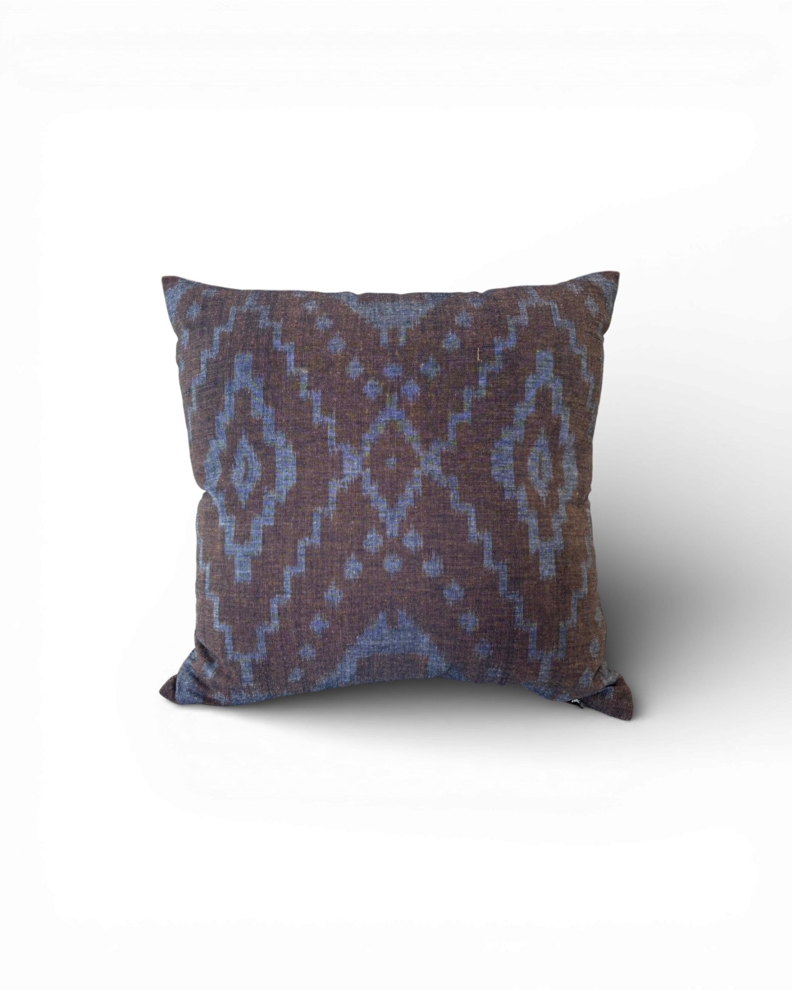 Indigo Earth Ikat Cushion