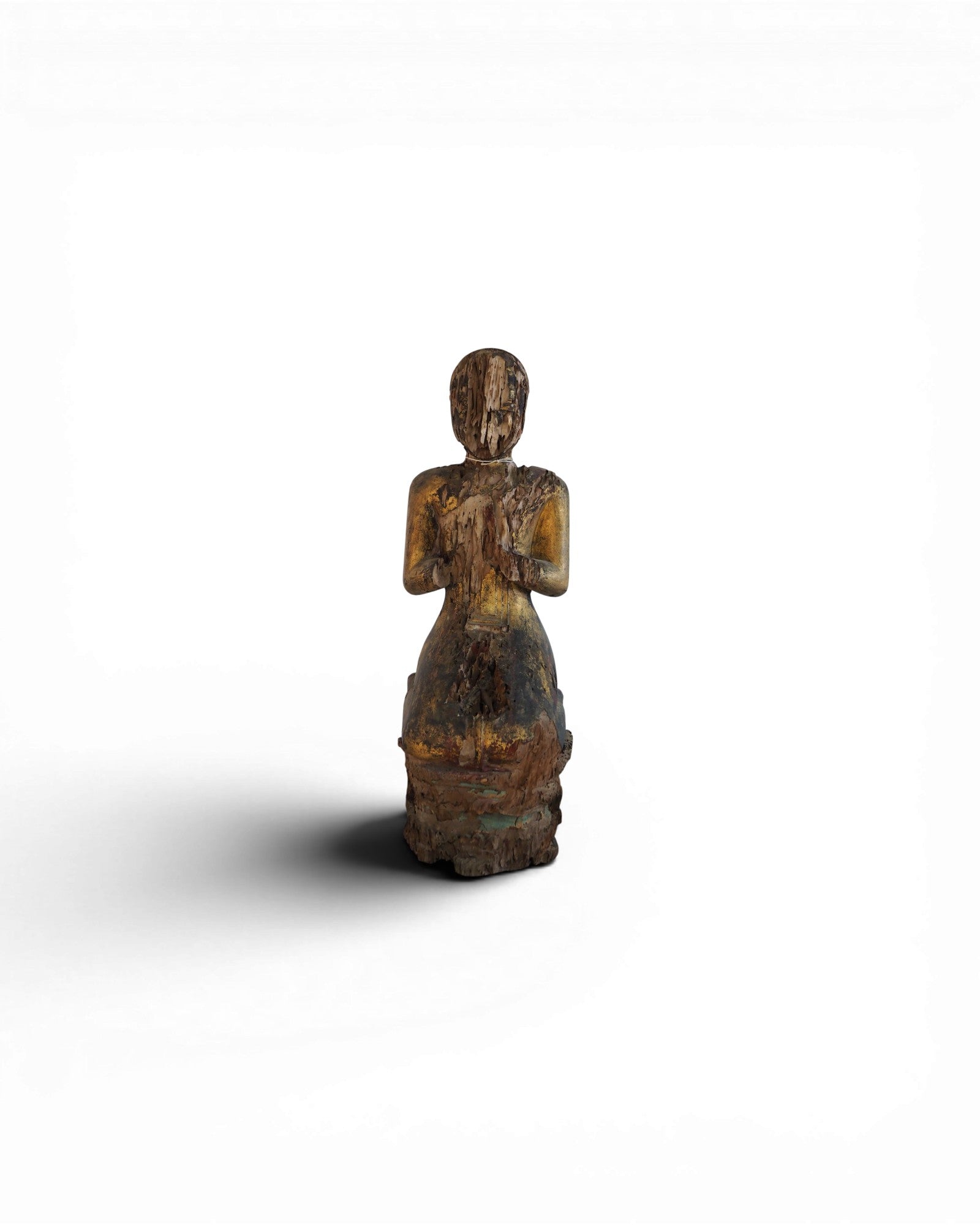 Antique Burmese Seated Buddha Figure - Surround Living - 1