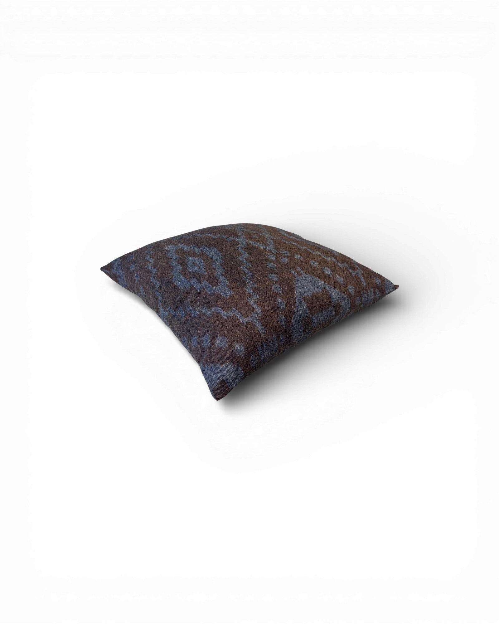 Indigo Earth Ikat Cushion