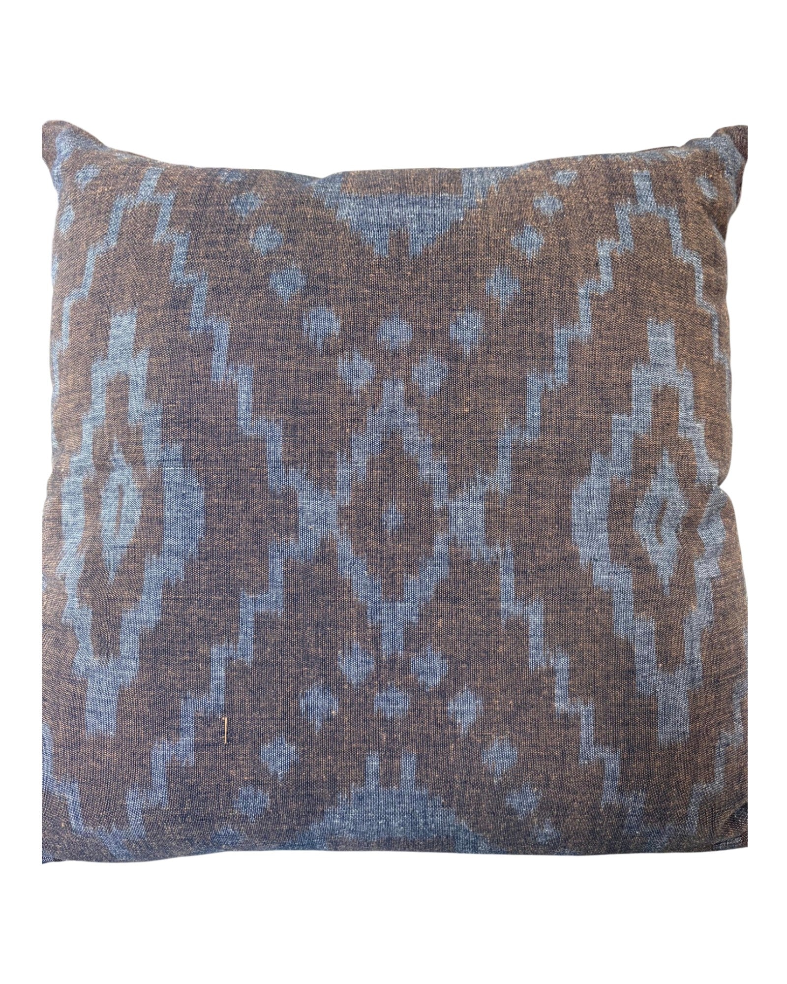 Indigo Earth Ikat Cushion