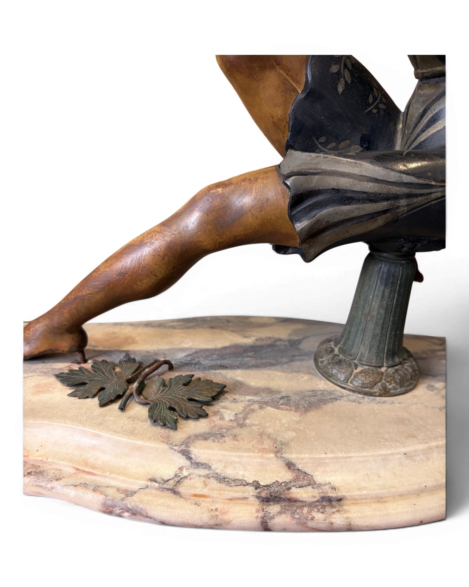 Art Deco Dancing Figure with Ball-Shaped Lamp - Surround Living - 10