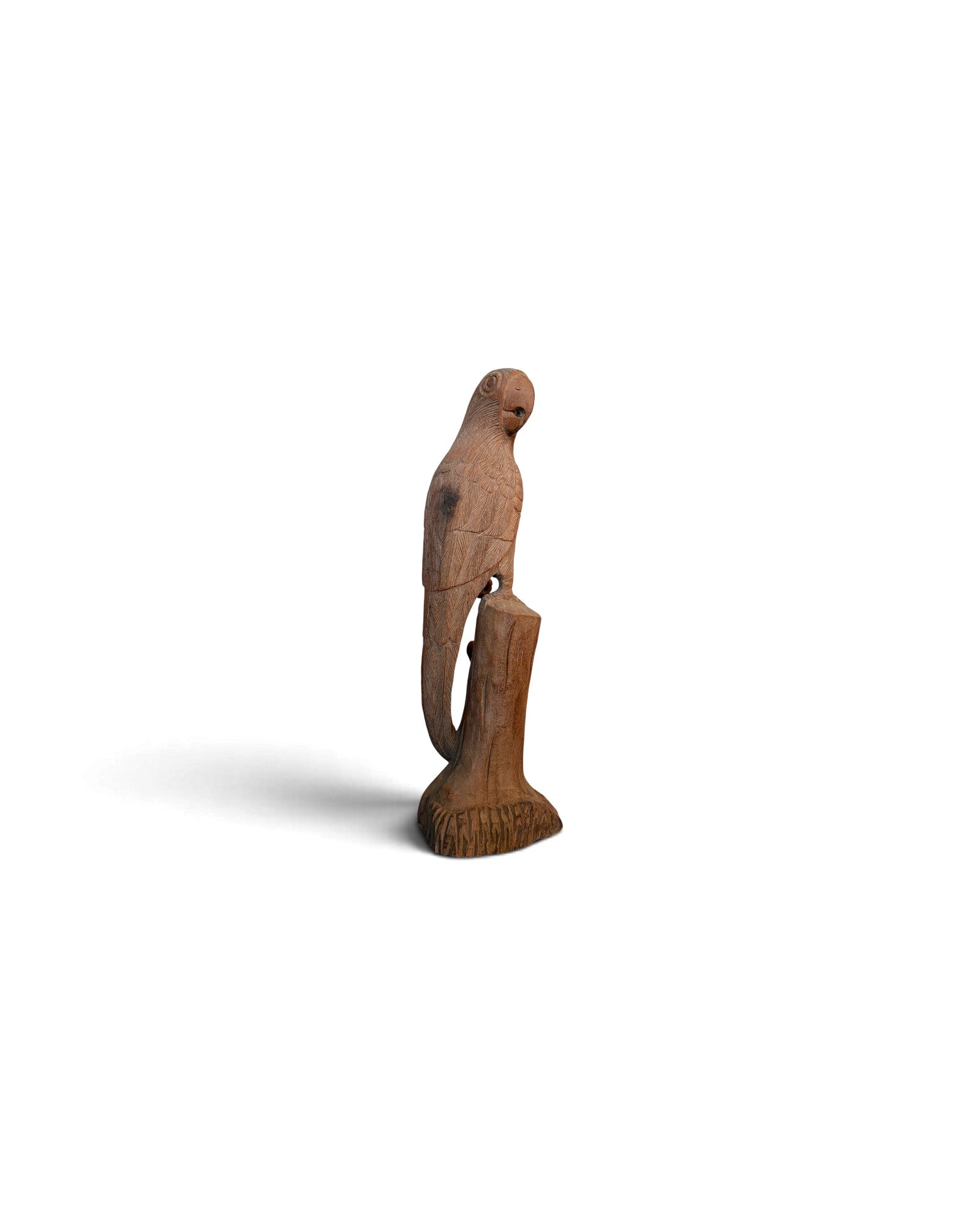 Burmese Wooden Swan Figurine (ไม้แกะนกแก้ว)