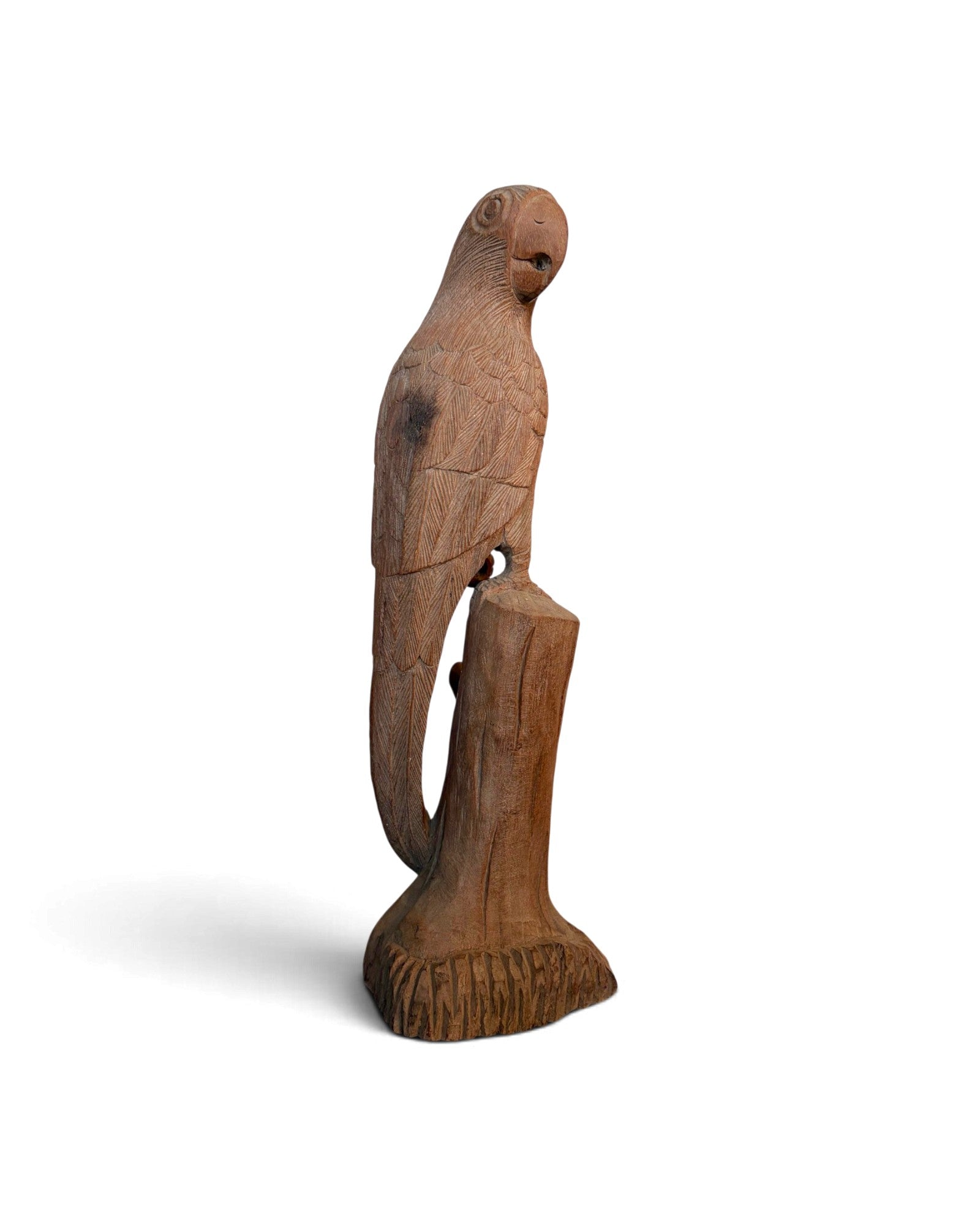 Burmese Wooden Swan Figurine (ไม้แกะนกแก้ว)