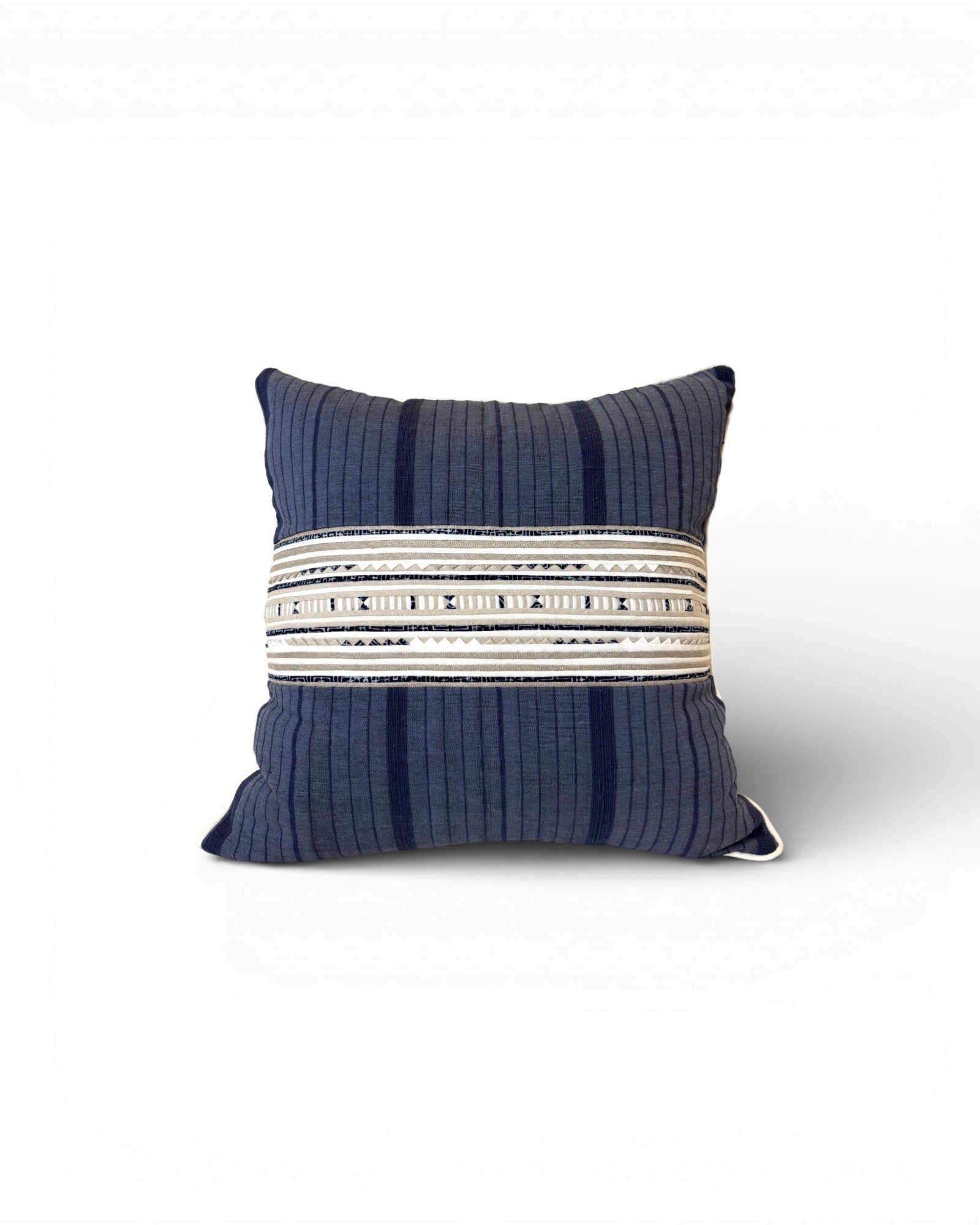 XL Tribal Stripe Panel Cushion - Dark Blue - Surround Living - 4