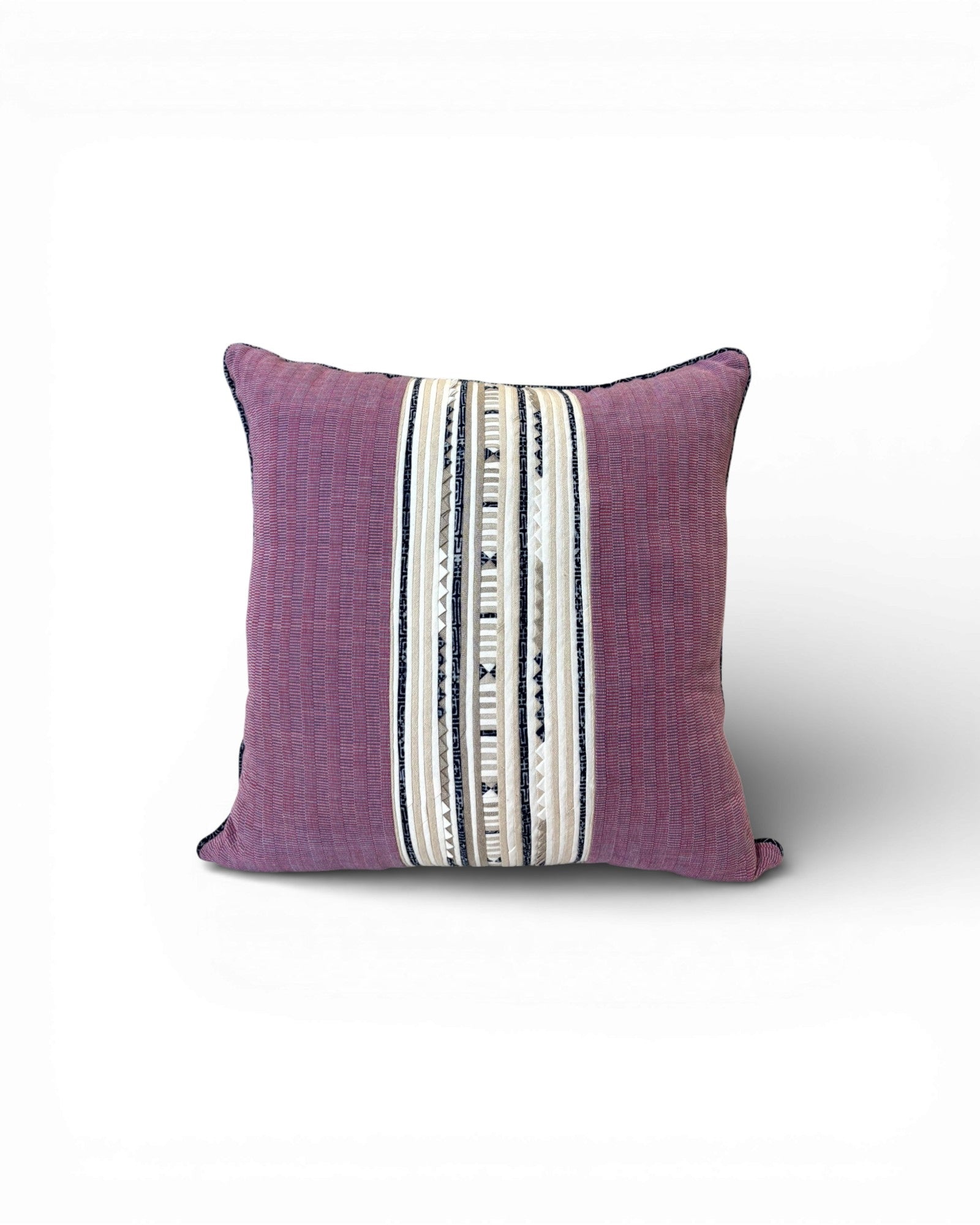 XL Rose Mangosteen Stripe Panel Cushion - Surround Living - 2