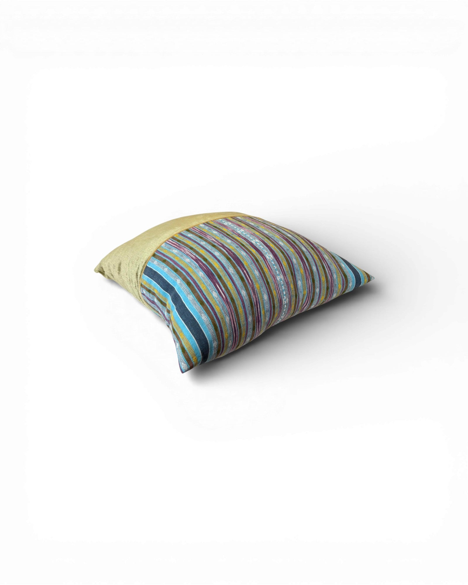 XL Sage Olive Stripe Velvet Panel Cushion - Surround Living - 6