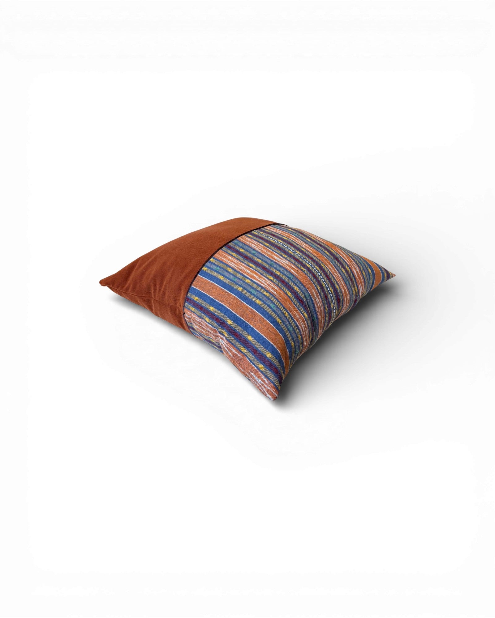 XL Terracotta Stripe Velvet Panel Cushion - Surround Living - 6