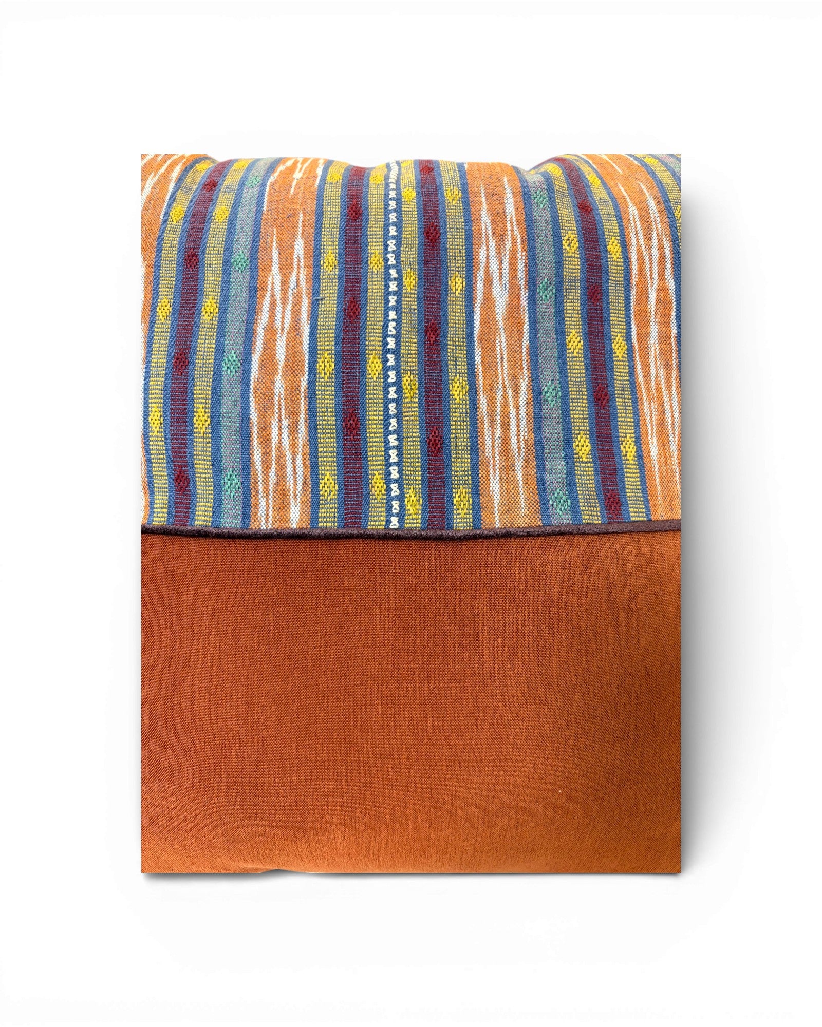 XL Terracotta Stripe Velvet Panel Cushion - Surround Living - 8
