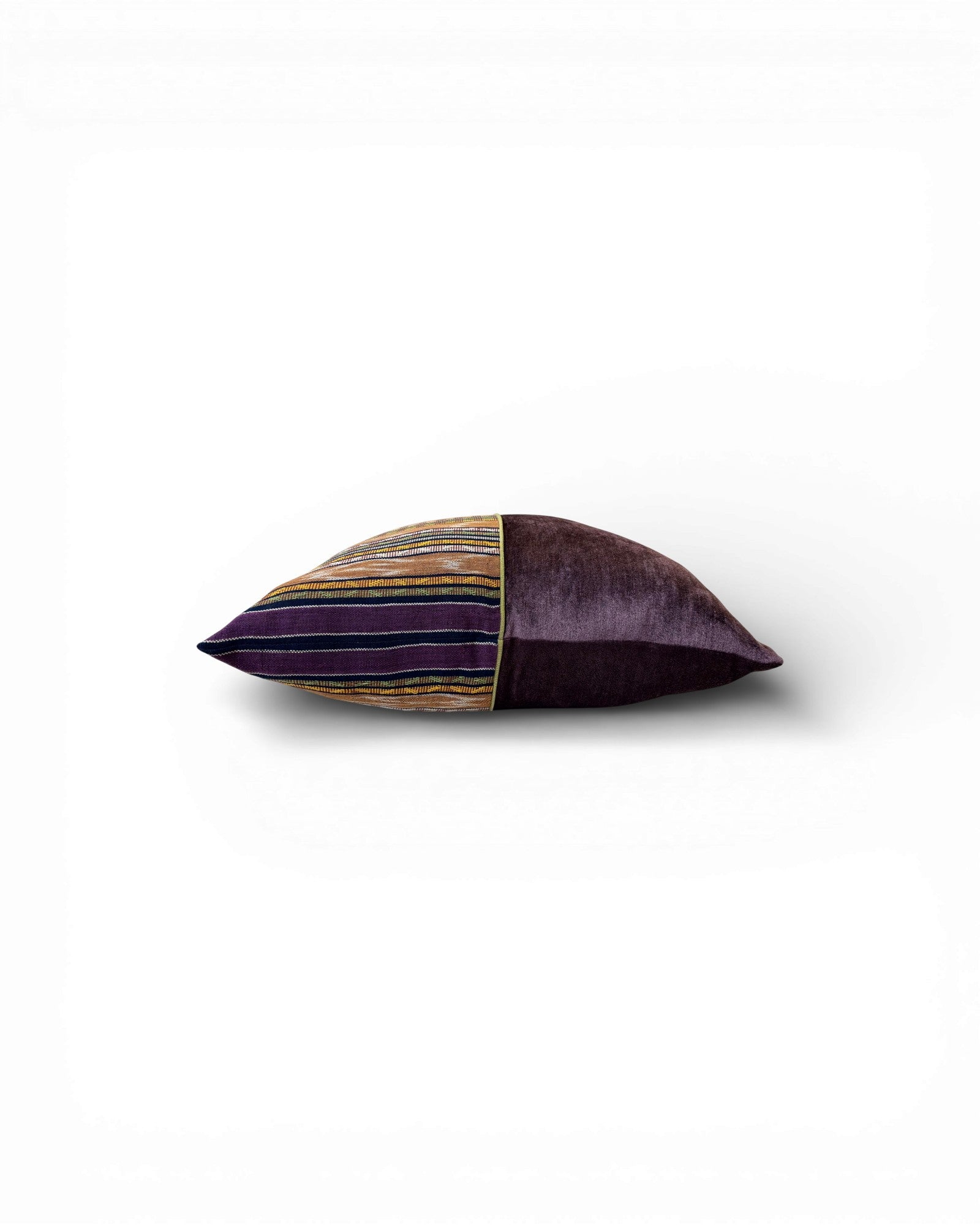 XL Plum Stripe Velvet Panel Cushion - Surround Living - 5