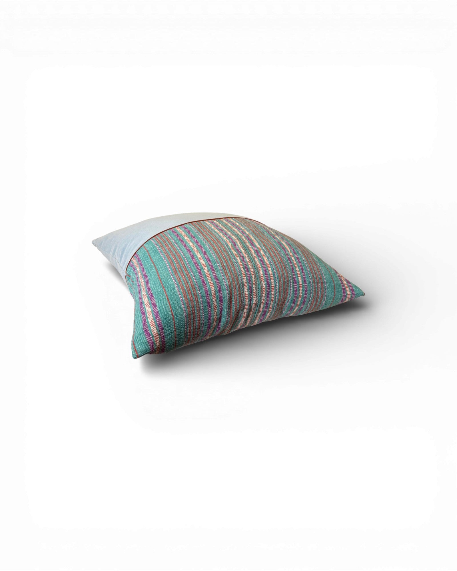 XL Mint Stripe Velvet Panel Cushion - Surround Living - 6