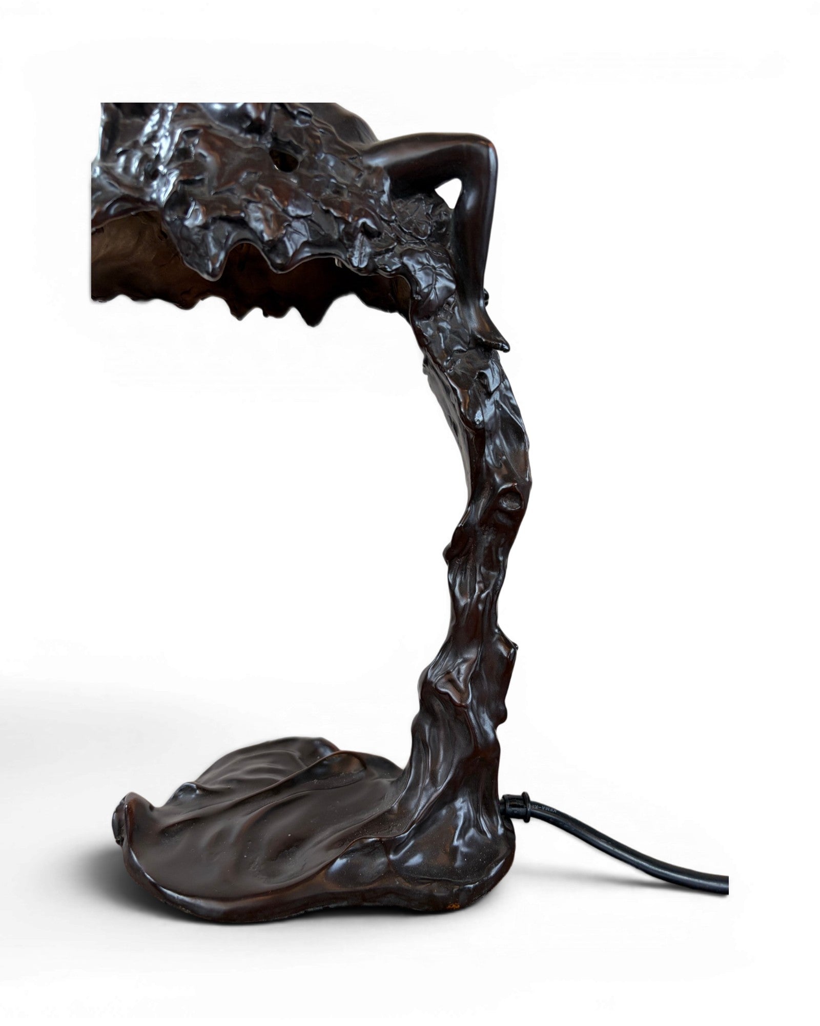 Art Nouveau Bronze Figural Table Lamp - Surround Living - 4