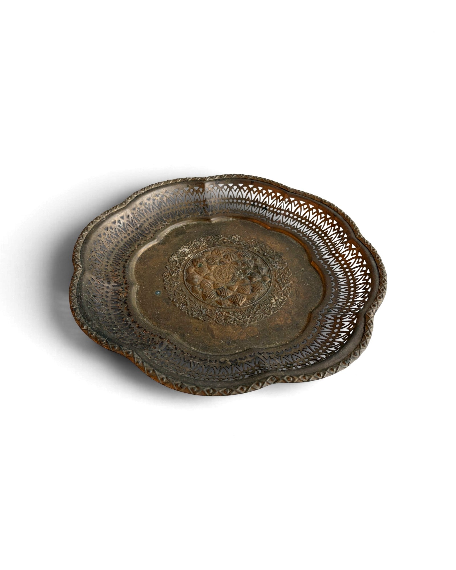 Brass Tray Dia36 (ถาดทองเหลือง)