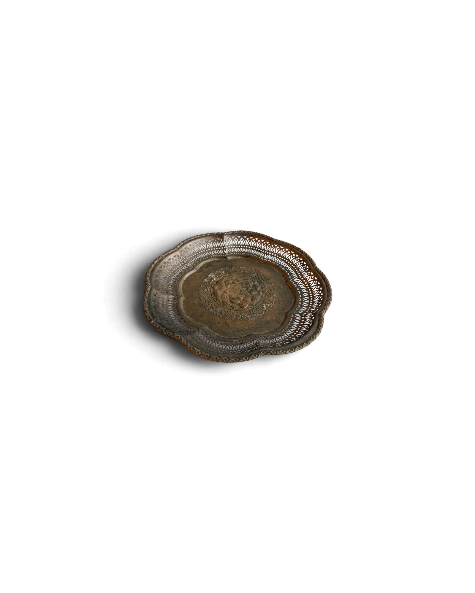 Brass Tray Dia36 (ถาดทองเหลือง)