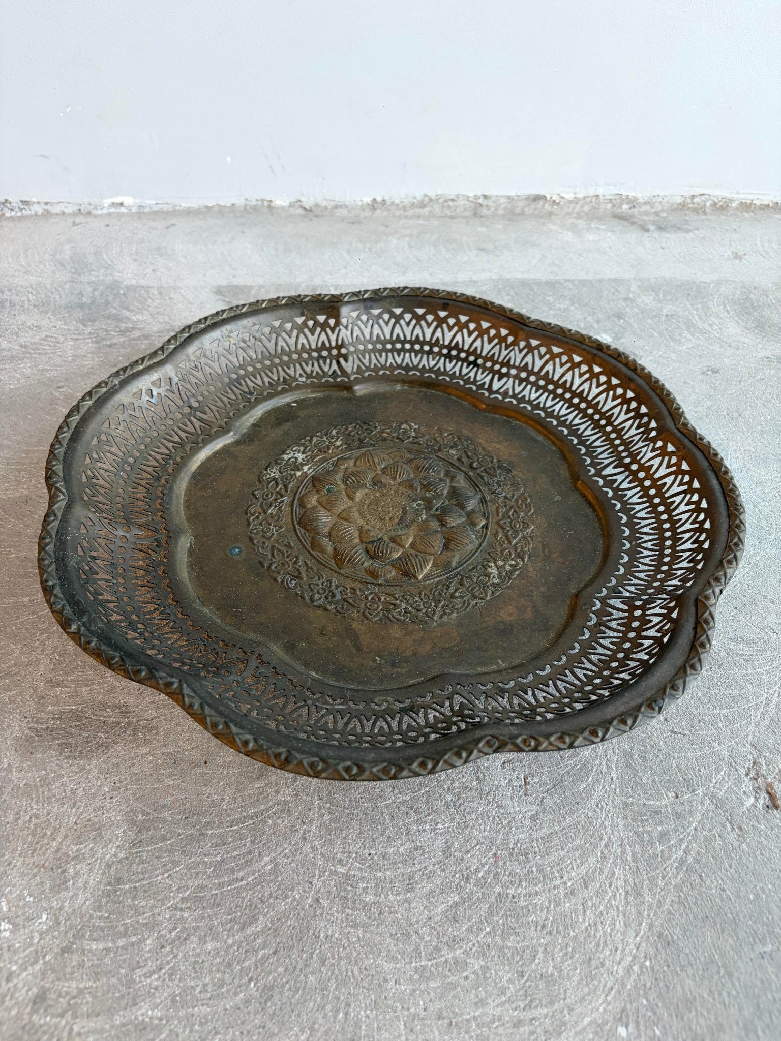 Brass Tray Dia36 (ถาดทองเหลือง) - Surround Living - 2