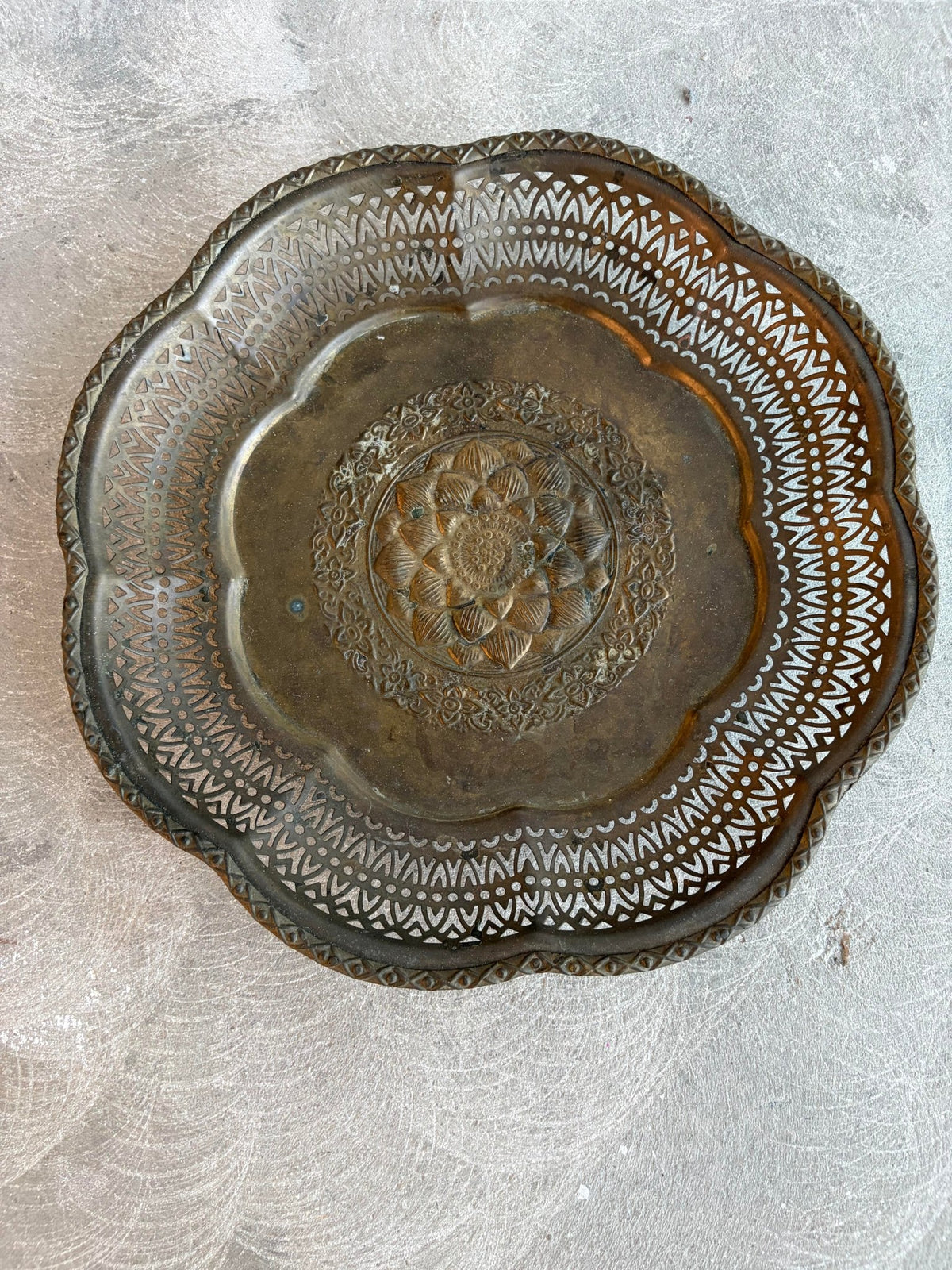Brass Tray Dia36 (ถาดทองเหลือง) - Surround Living - 8