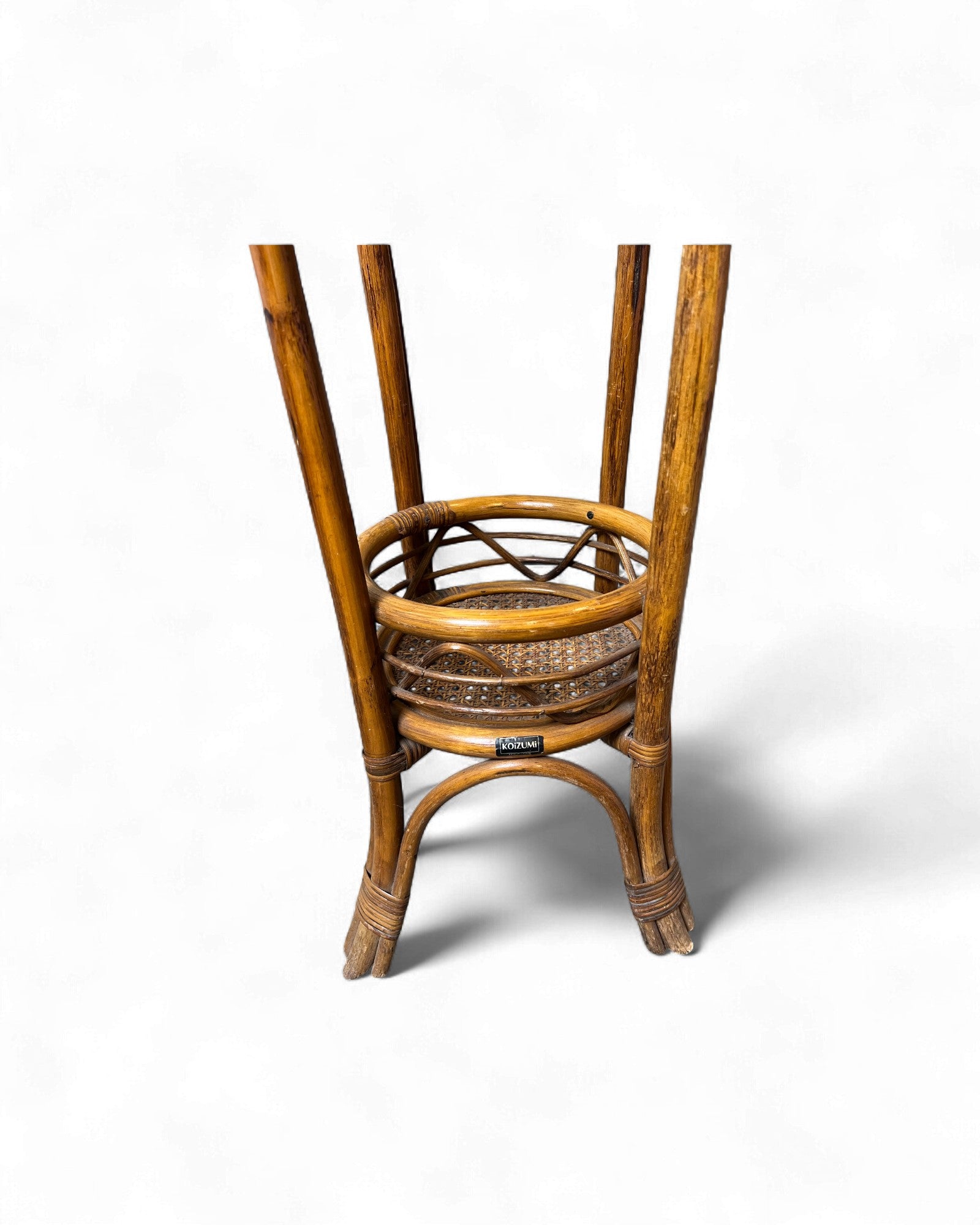 Koizumi Rattan Pedestal Standing Lamp Surround Living