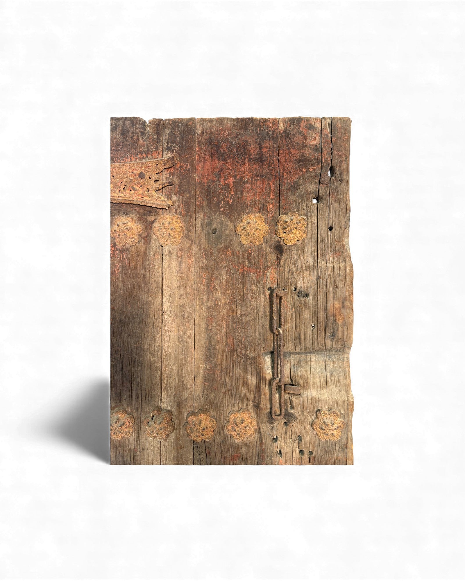 Antique Chinese Elm Door with Iron Studwork - Surround Living - 7