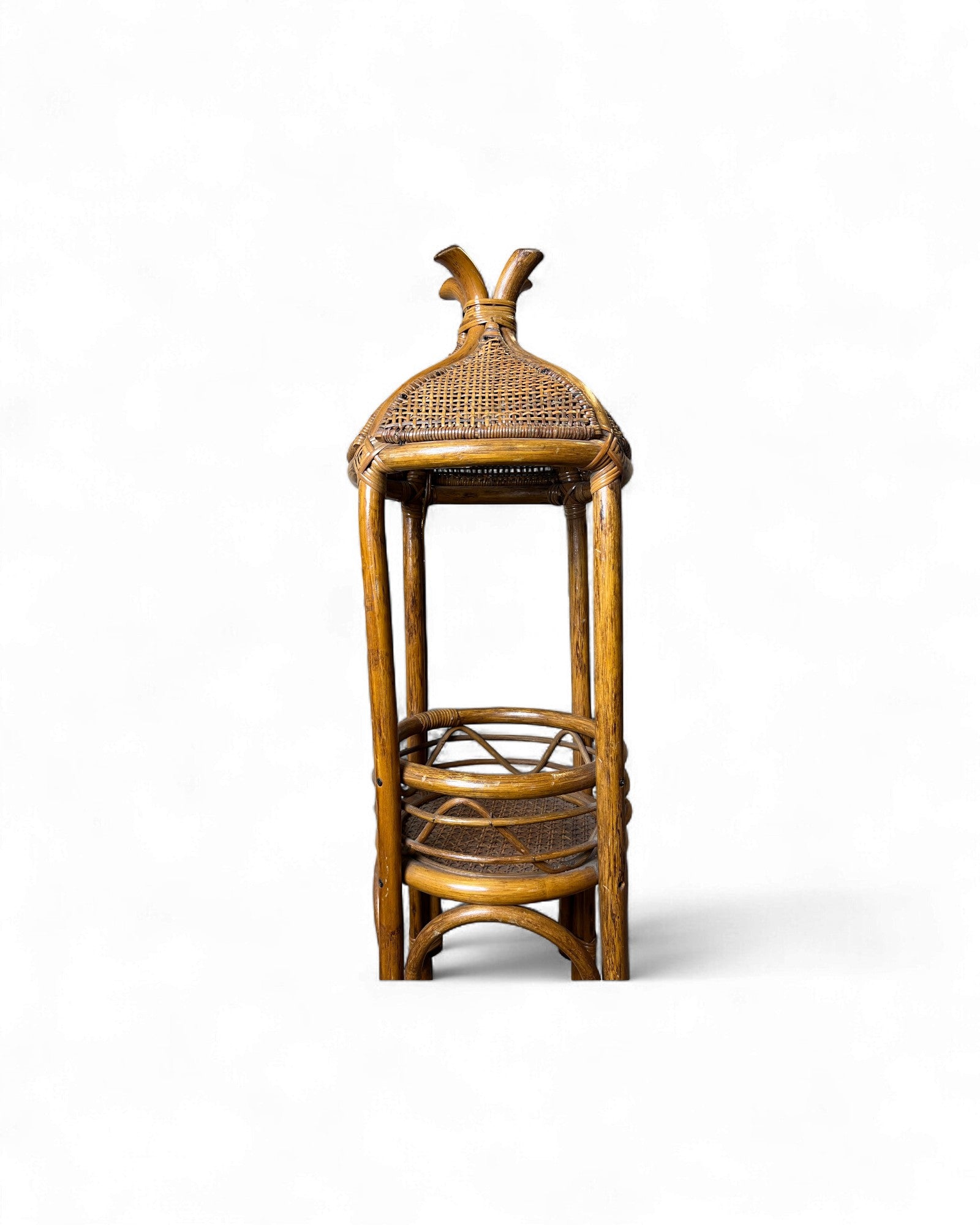 Koizumi Rattan Pedestal Standing Lamp Surround Living