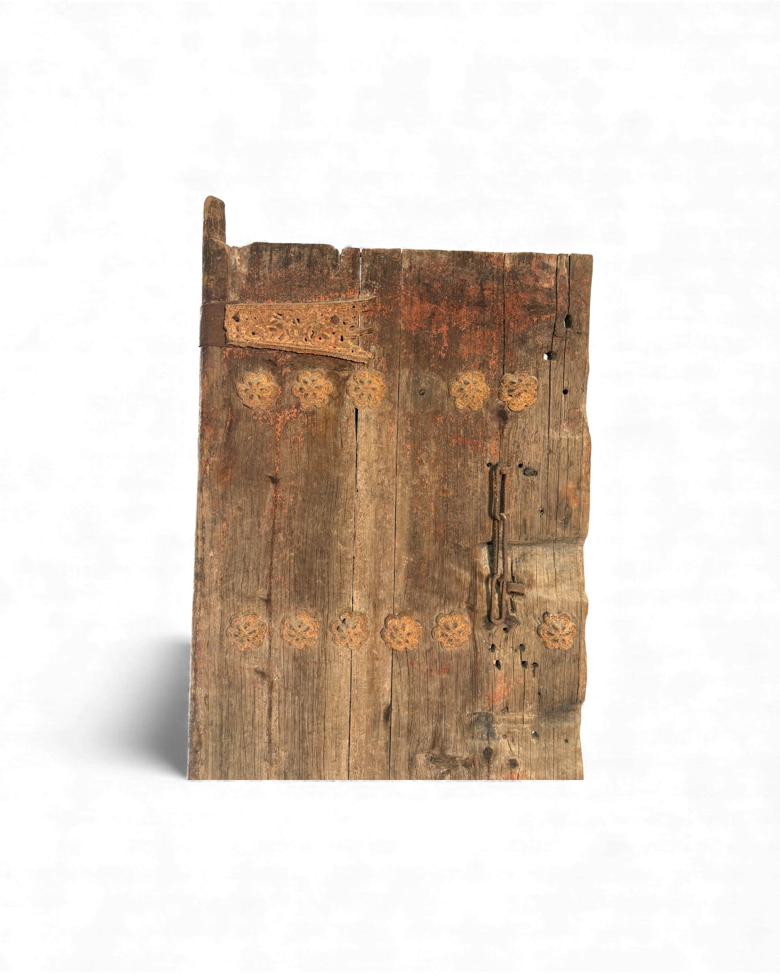 Antique Chinese Elm Door with Iron Studwork - Surround Living - 9