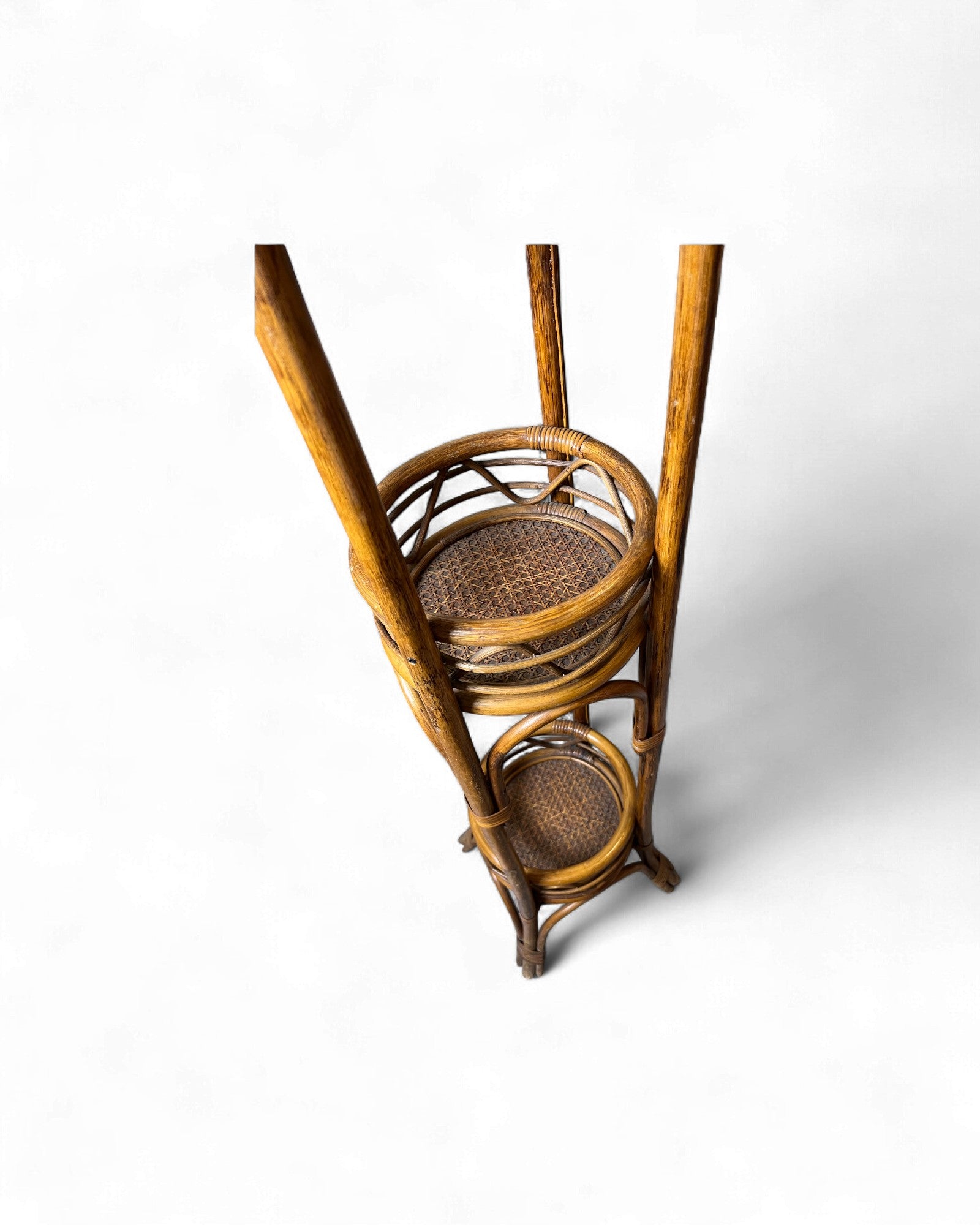 Koizumi Rattan Pedestal Standing Lamp Surround Living