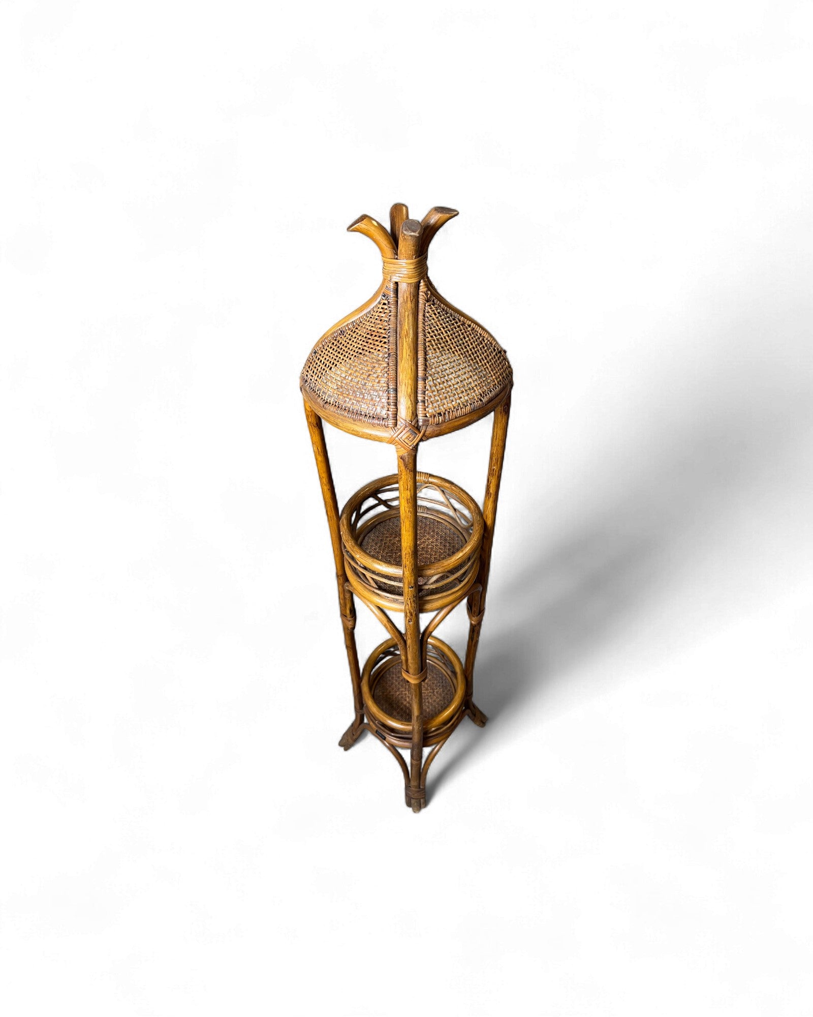 Koizumi Rattan Pedestal Standing Lamp Surround Living