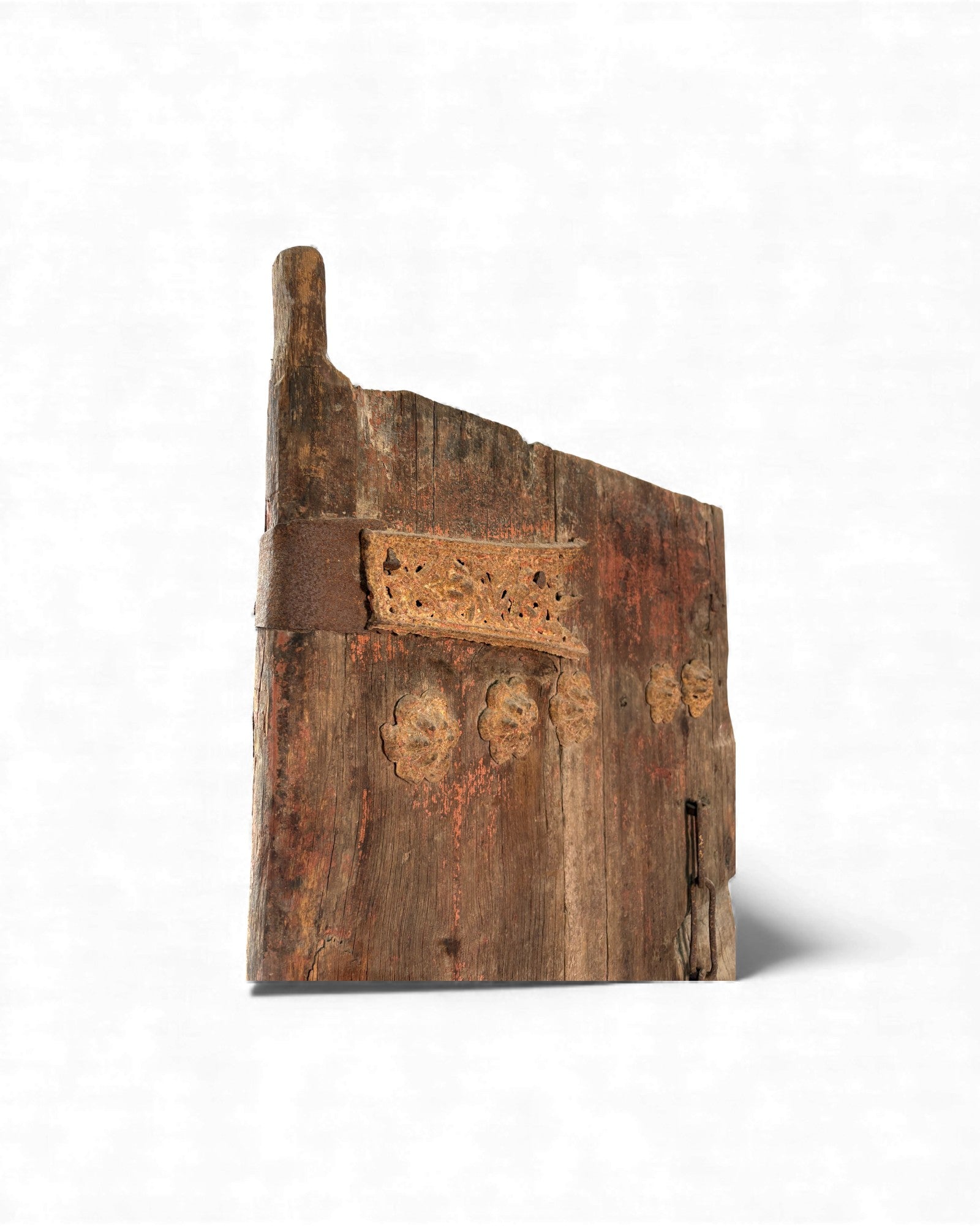 Antique Chinese Elm Door with Iron Studwork - Surround Living - 14