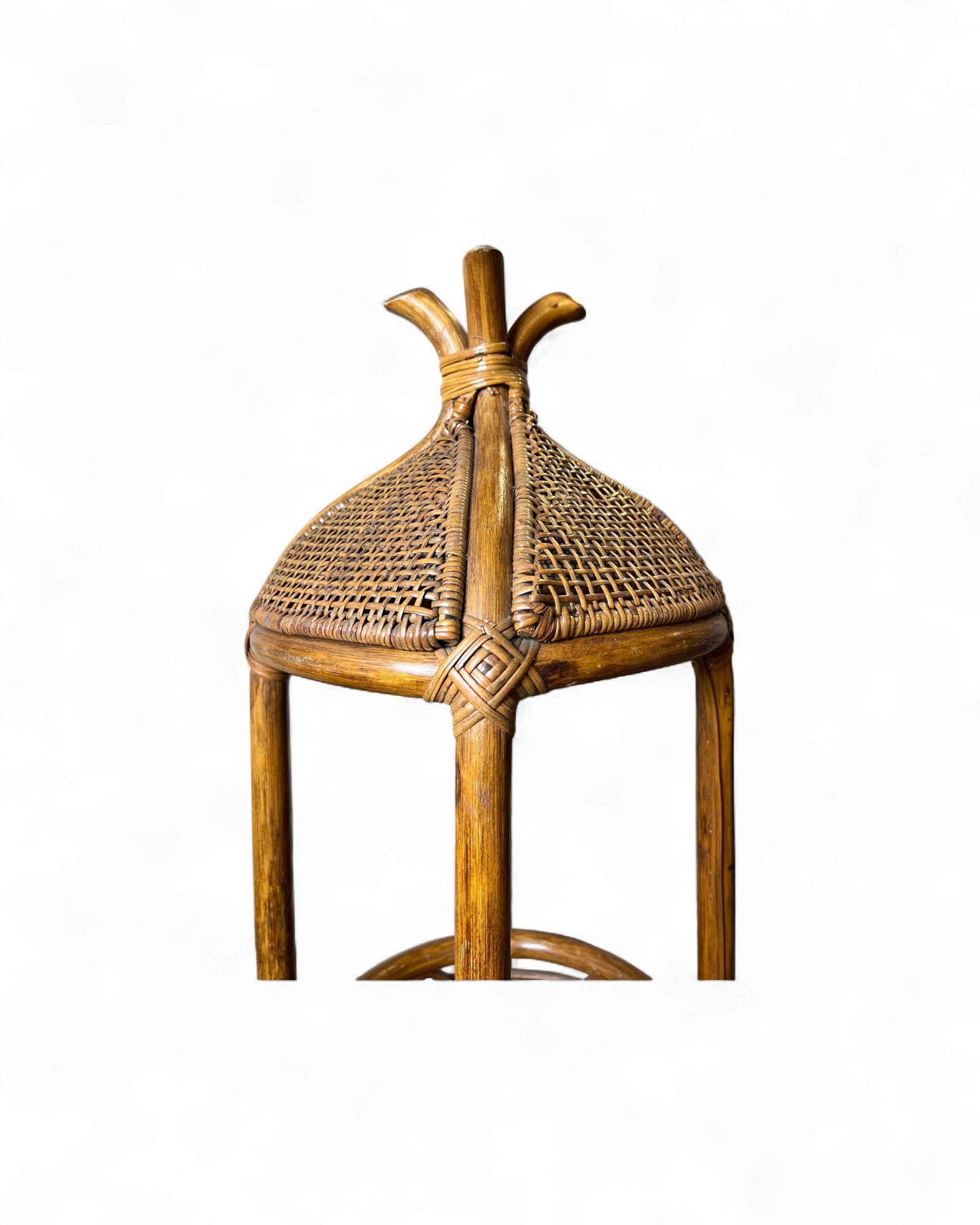 Koizumi Rattan Pedestal Standing Lamp Surround Living