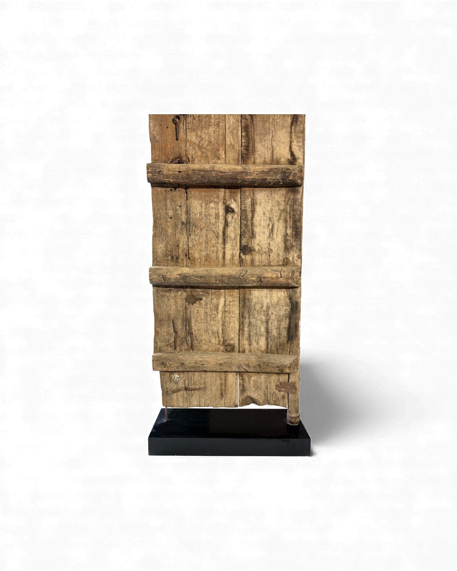 Antique Chinese Elm Door with Iron Studwork - Surround Living - 4