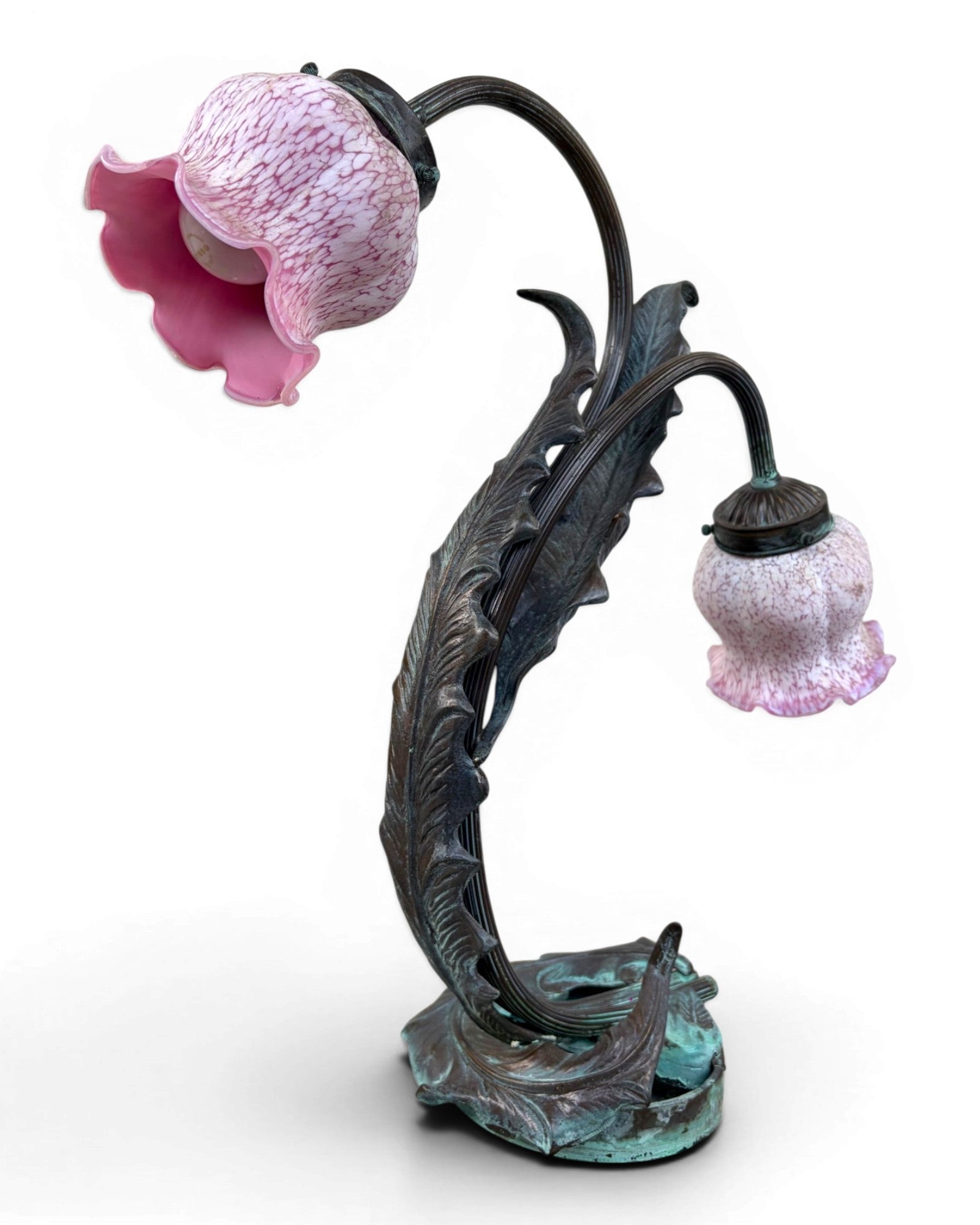 Double Branch Pink Lily Table Lamp - Surround Living - 9