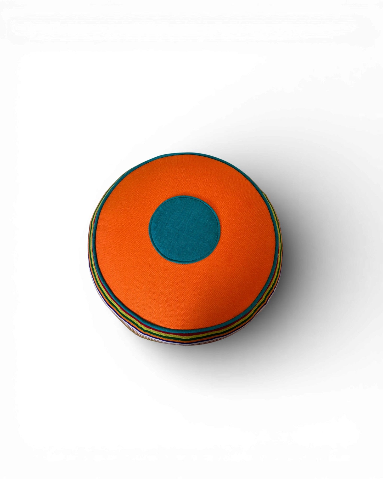 Patchwork Textile Floor Pouf - Surround Living - 3