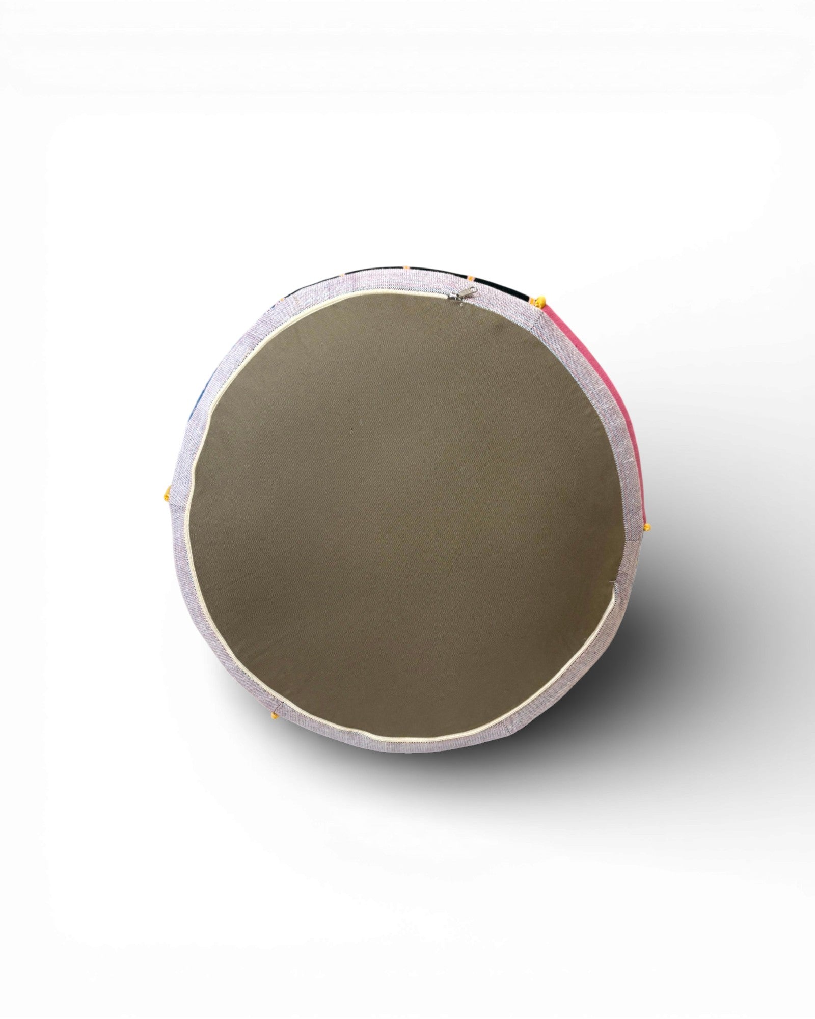 Embroidered Textile Floor Pouf - Surround Living - 3