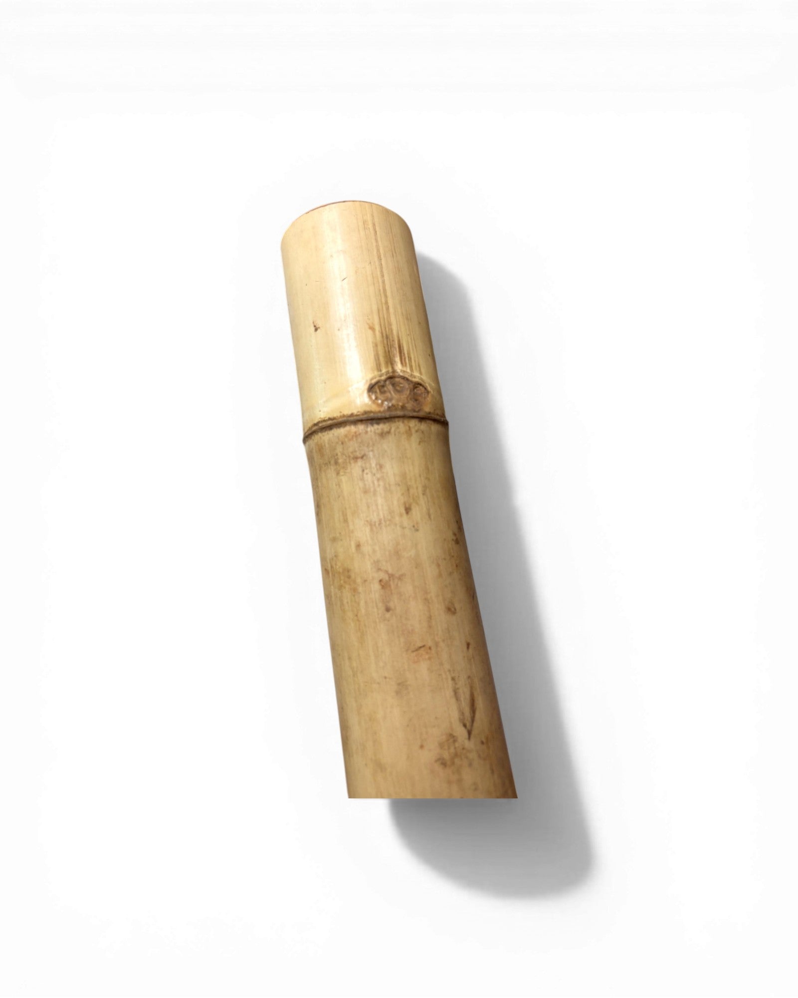 Natural Bamboo Opium Pipe with Rustic Wooden Bowl (Mounted) - Surround Living - 14