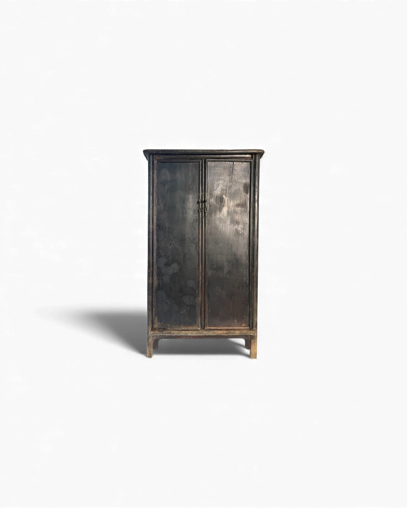 Smoked Black Lacquer Elm Cabinet with Aged Patina - Surround Living - 13