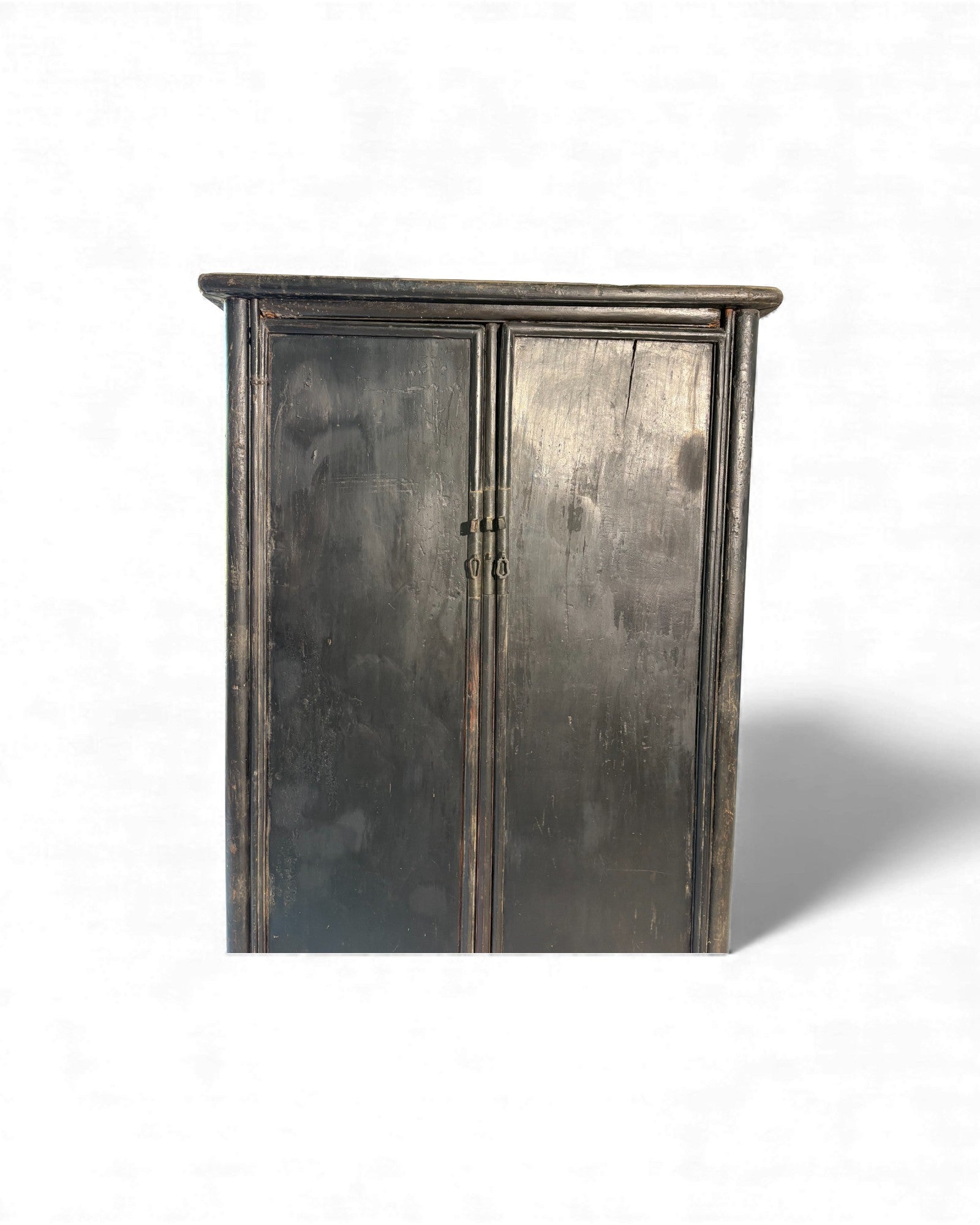 Smoked Black Lacquer Elm Cabinet with Aged Patina - Surround Living - 21