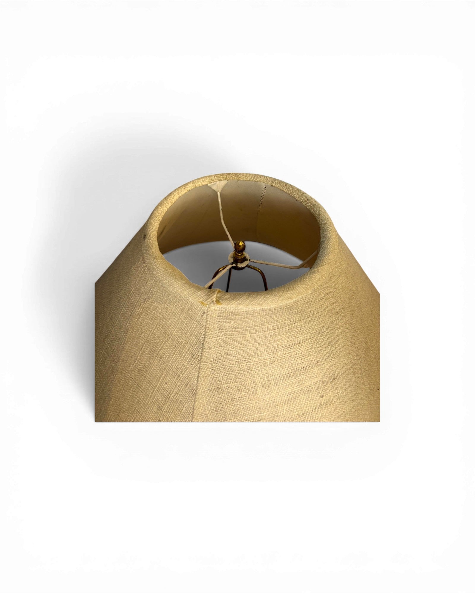 Textured Ceramic Table Lamp with Floral Relief & Natural Linen Shade - Surround Living - 7