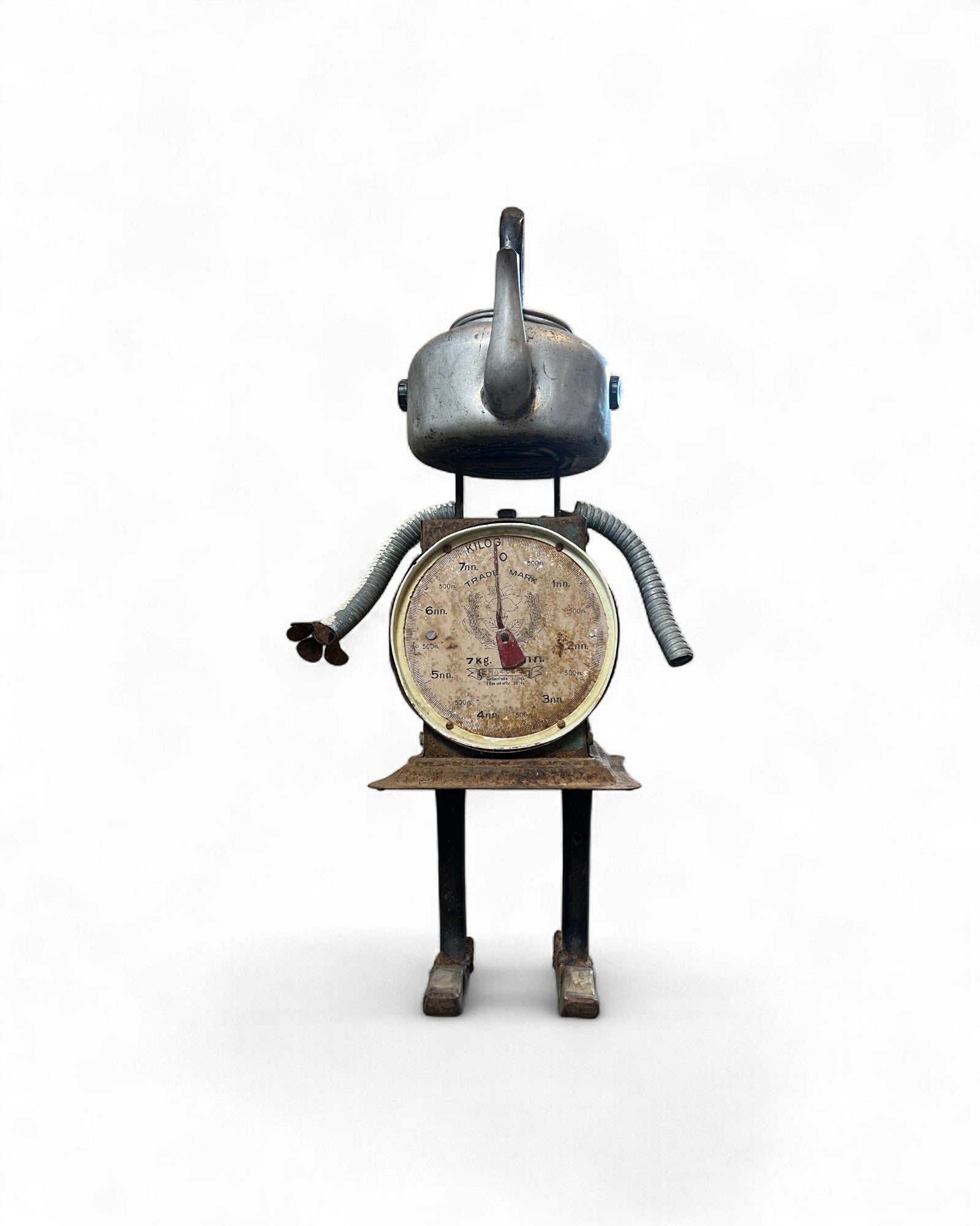 Kettle Head – Upcycled Robot Sculpture Surround Living